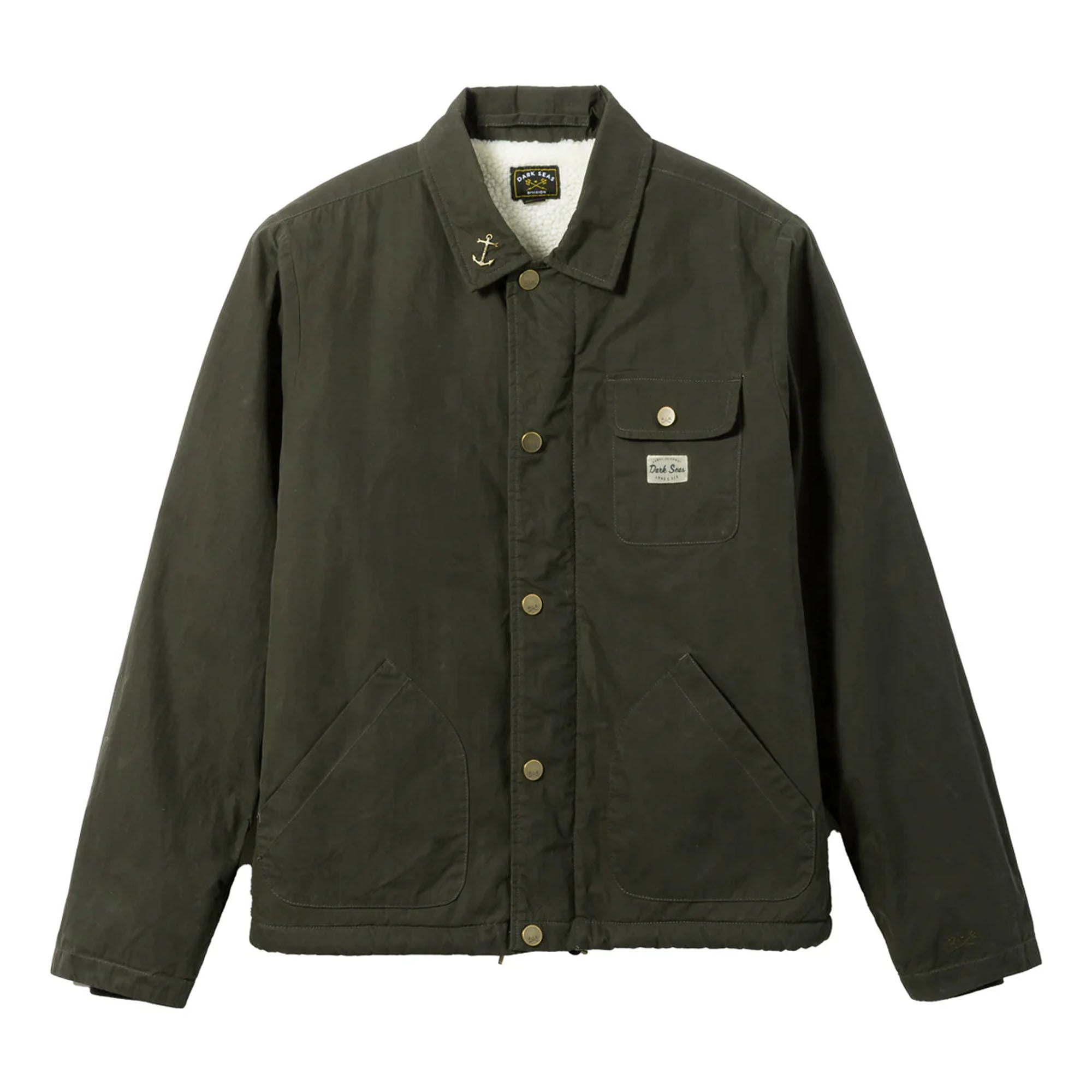 Dark Seas Luther Men's Waterproof Windbreaker Jacket - Green Outdoor Hiking & Casual Wear for All Seasons