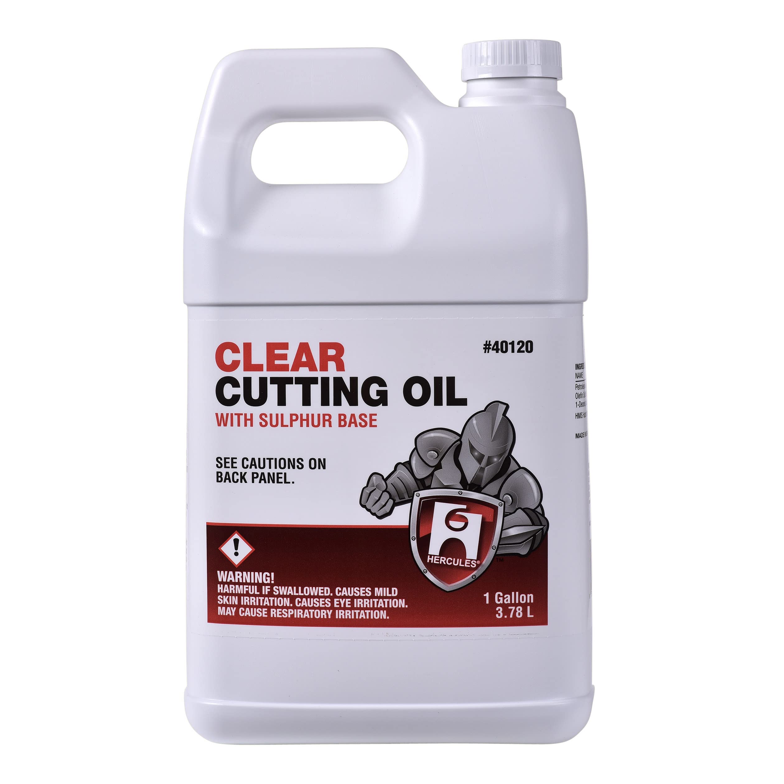 Hercules 40120 Clear Cutting Oil - High-Performance Metalworking Fluid for Precision Machining, Drilling & Milling | Ideal for Industrial Workshops & DIY Metal Projects