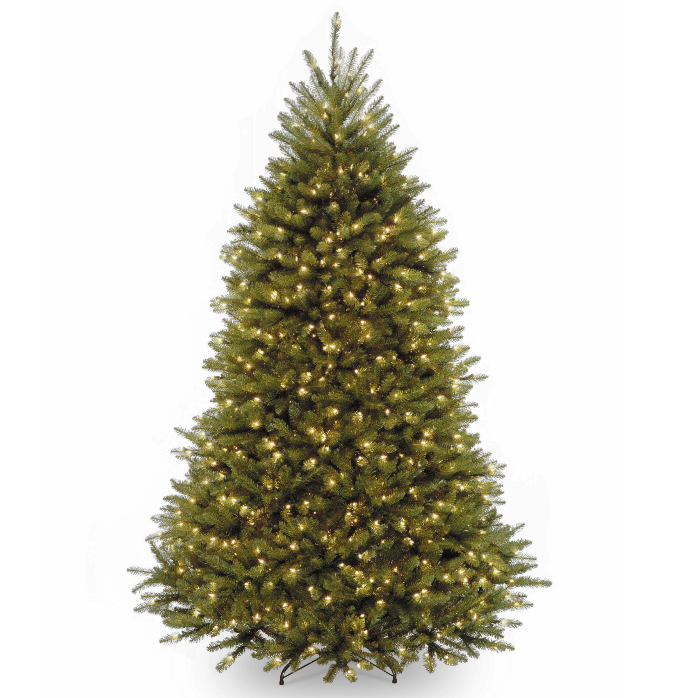 7.5 ft Pre-Lit Dunhill Fir Artificial Christmas Tree with 500 Warm White LED Lights - Perfect for Living Room, Office, and Holiday Decorations