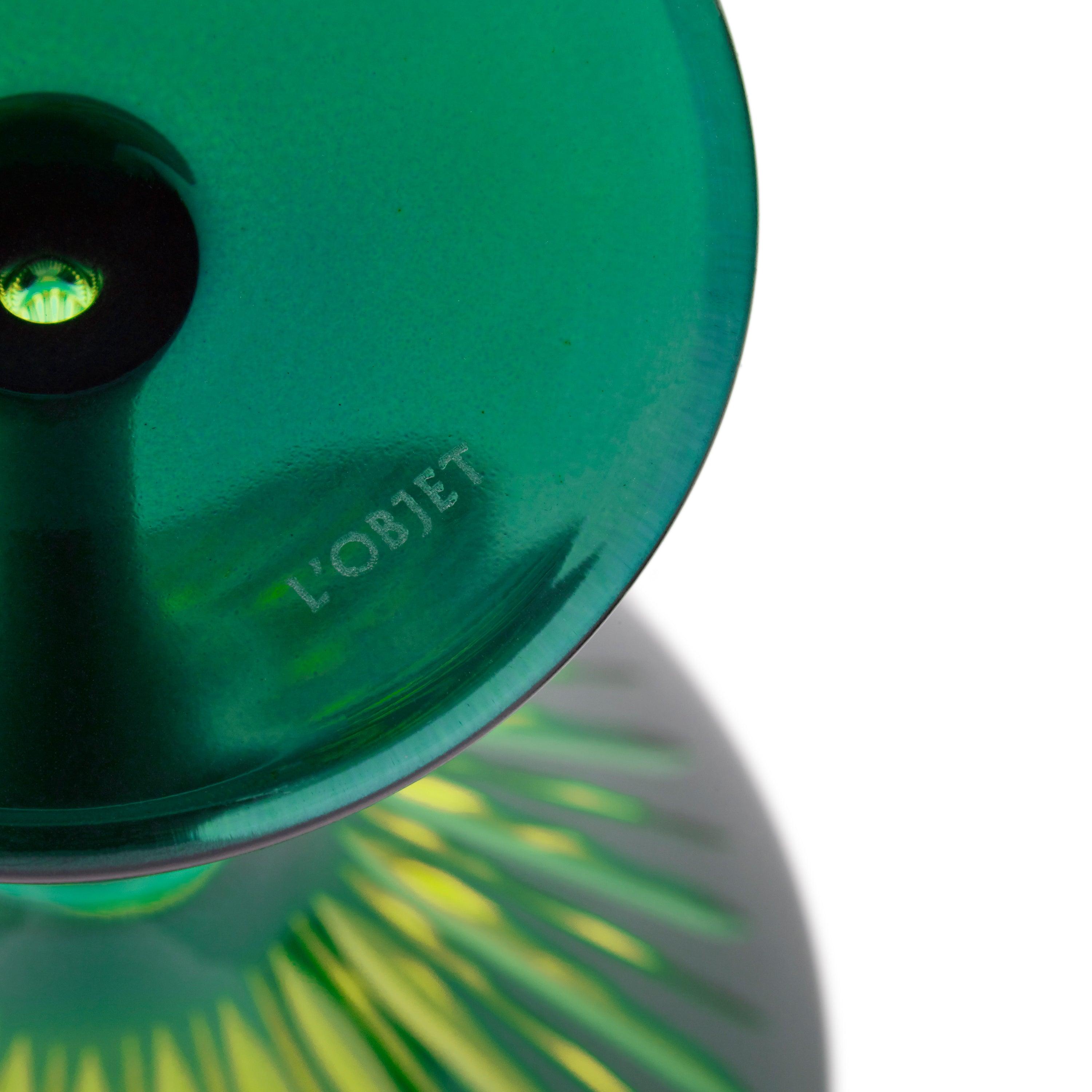 Elegant Green Prism Martini Glasses Set of 4 - Perfect for Cocktail Parties, Home Bars & Wedding Receptions