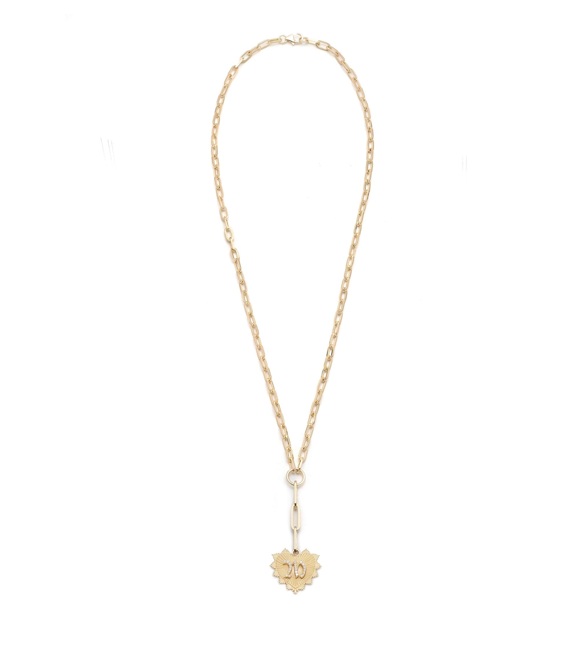 Personalized Medium Heart Pendant Necklace with Refined Clip Extension Chain - Perfect for Gifts, Anniversaries, and Everyday Elegance