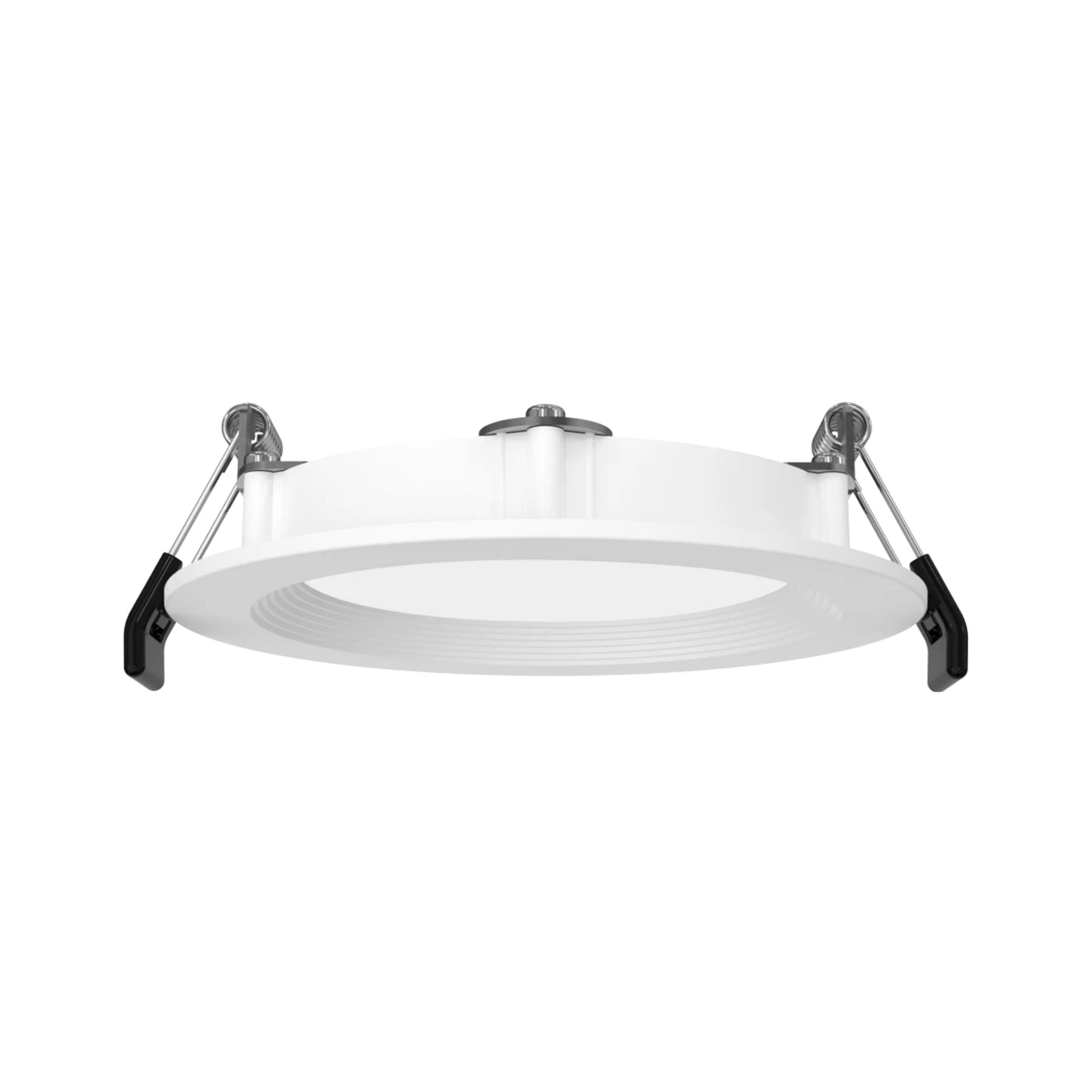 4 Inch Edge Lit Wafer LED Downlight - 12W, 1100 Lumens, 5 CCT Selectable (2700K-6500K), 120-277V, Baffle Trim - Perfect for Recessed Ceiling Lighting in Homes, Kitchens, and Offices