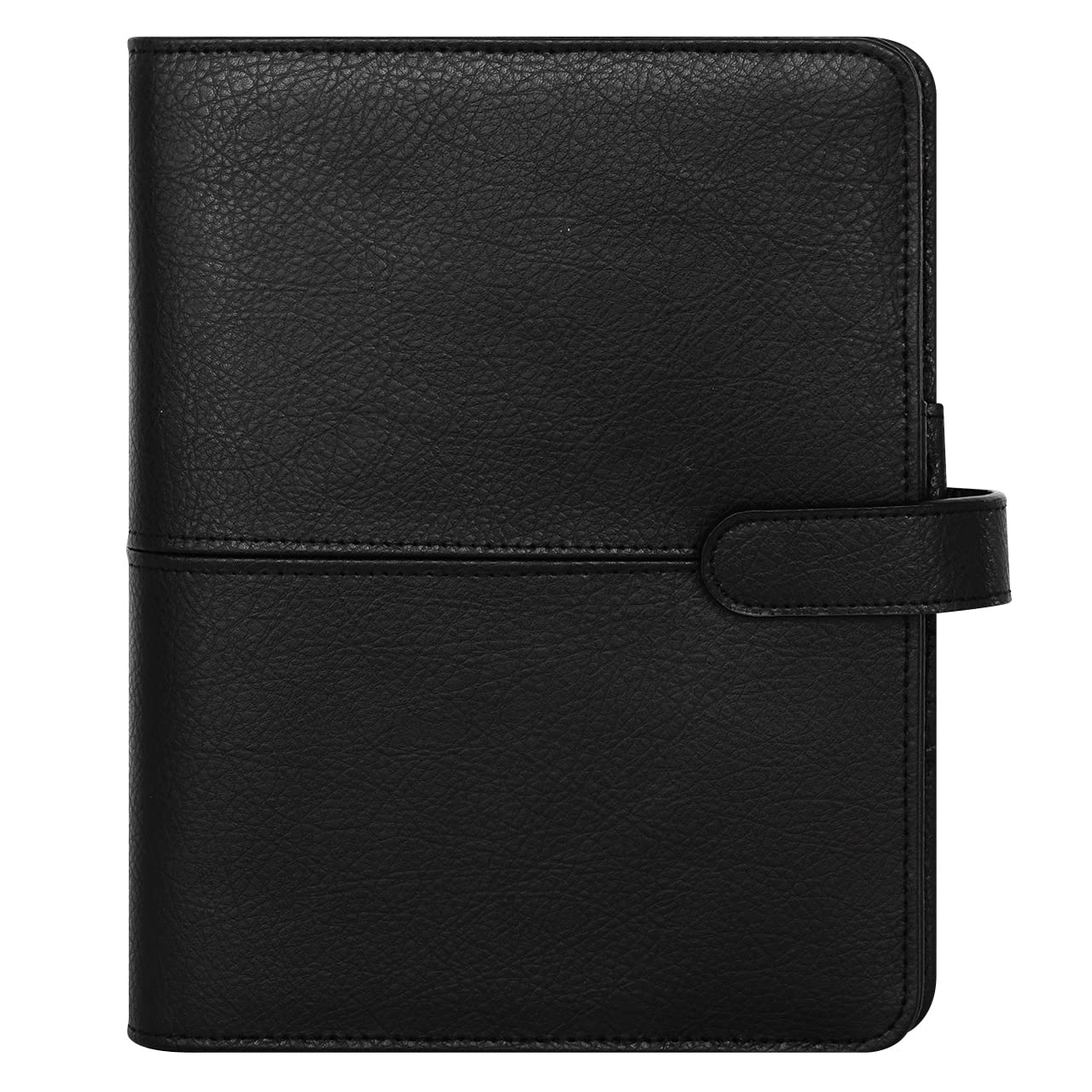 FranklinCovey Anna Leather Snap Binder - Classic Onyx Color | Professional Organizer Binder for Business, School & Office Use | Durable Leather Portfolio for Documents & Notes