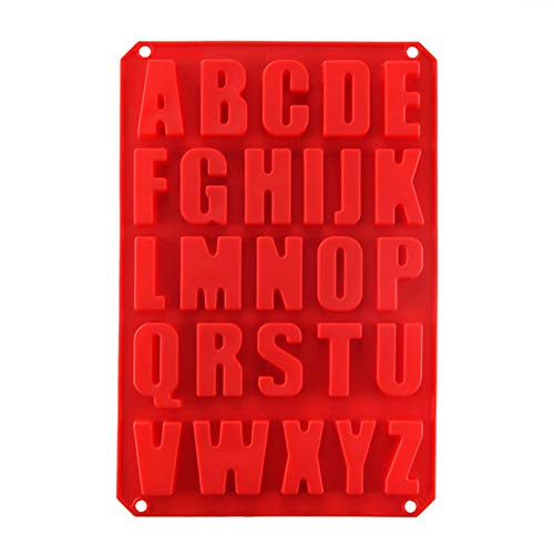 2 Pack Large Silicone Alphabet Letter Molds for Chocolate, Cake Decorating, Resin, Crayons & Cookies - BPA Free, Oven Safe, Easy to Clean - Perfect for DIY Baking, Candy Making & Party Dessert Decorations