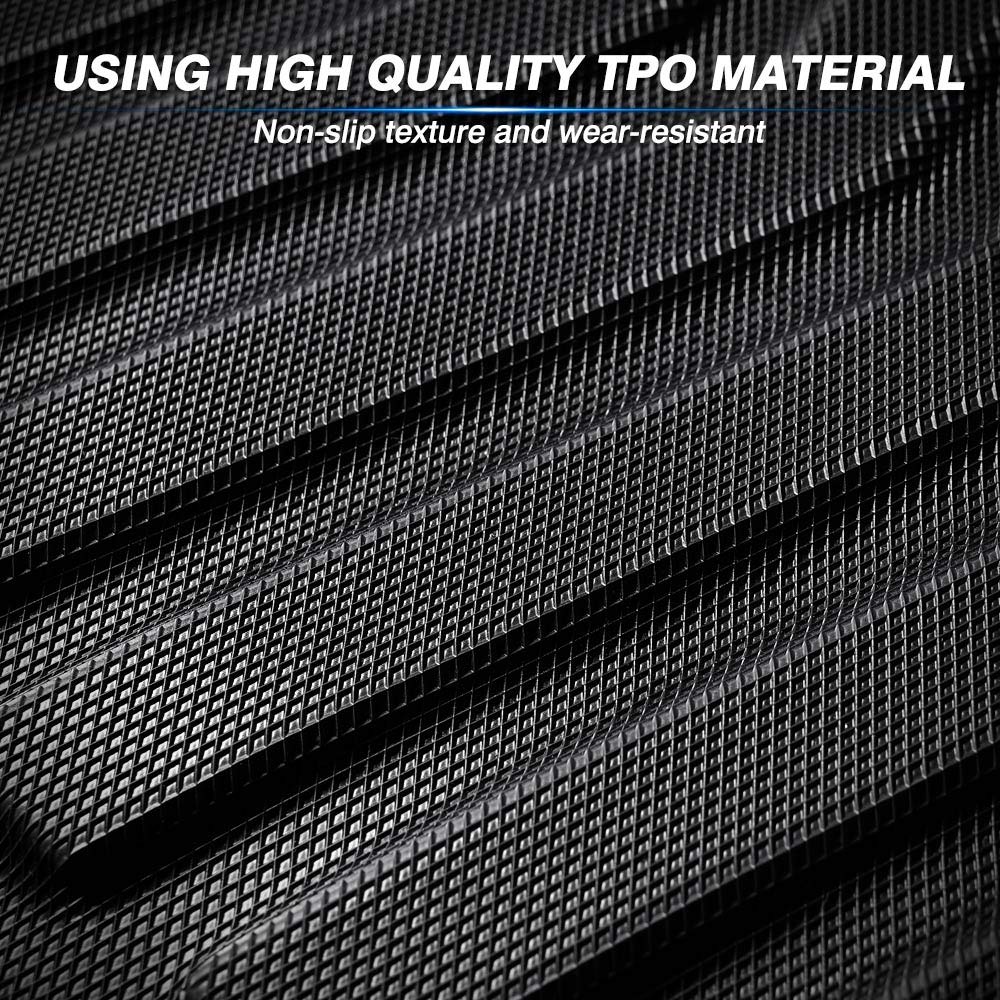 All-Weather Custom Fit TPE Floor Mats for 2018-2024 Nissan Kicks - Front & Rear 2 Row Non-Slip Car Mats with High Edges | Perfect for Daily Commutes, Road Trips & Winter Protection
