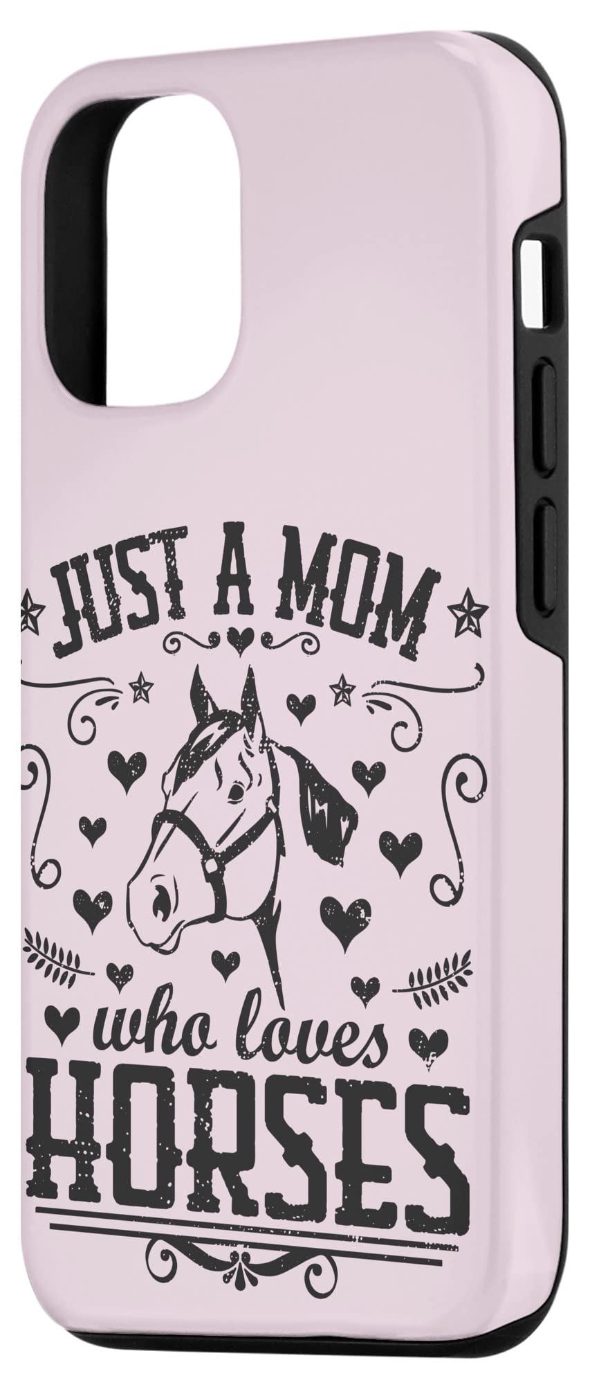 Funny Equestrian Riding Mom iPhone 12/12 Pro Case - Horse Lover Design for Equestrian Mothers | Perfect for Horseback Riding, Barn Visits & Show Support