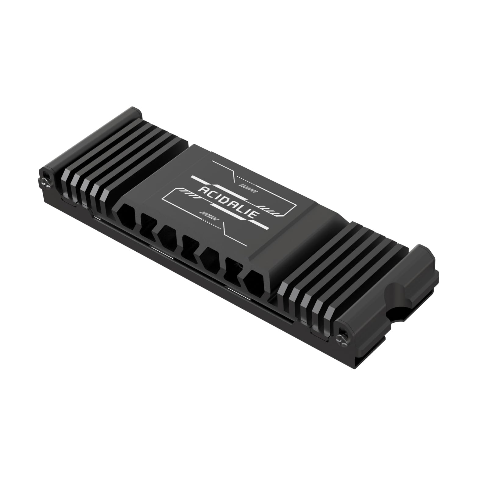 PS5 & PC Heatsink for M.2 SSD 2280 - Compatible with PS5 Pro, Slim & Legacy Models (Black) | Gaming Console & Computer Cooling Solution for Enhanced Performance