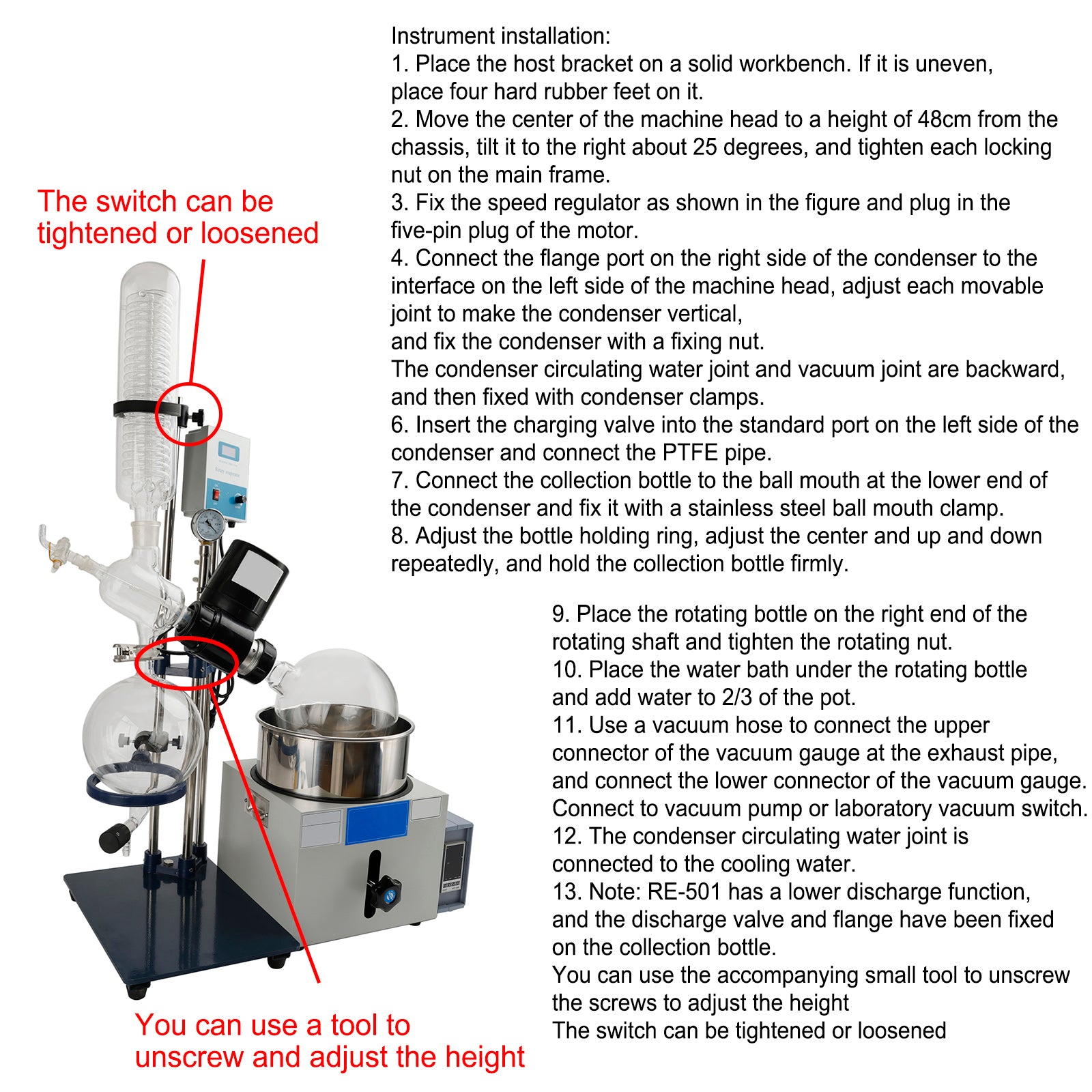 110V 5L Laboratory Rotary Evaporator | Rotovap for Essential Oil Extraction & Solvent Recovery | Perfect for Chemistry Labs & Cannabis Distillation