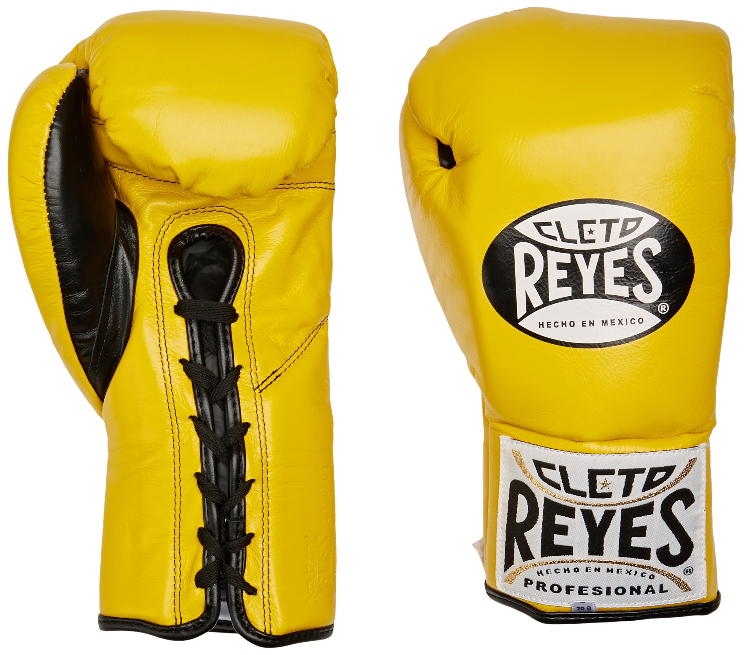 Cleto Reyes Official Boxing Gloves 10oz - Professional Training & Competition Boxing Gloves for Men & Women (Yellow) - Perfect for Sparring, Heavy Bag Work & MMA Training