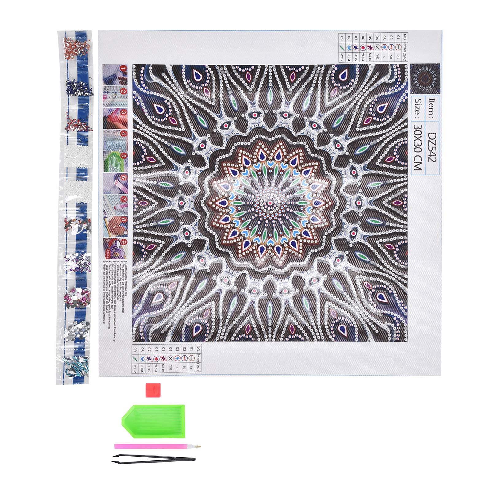 Premium Diamond Painting Kits for Adults - Complete Crystal Rhinestone Embroidery Art with Tools - DIY Wall Decor for Bedroom, Living Room & Home Office - Perfect Stress Relief & Creative Gift (DZ542)