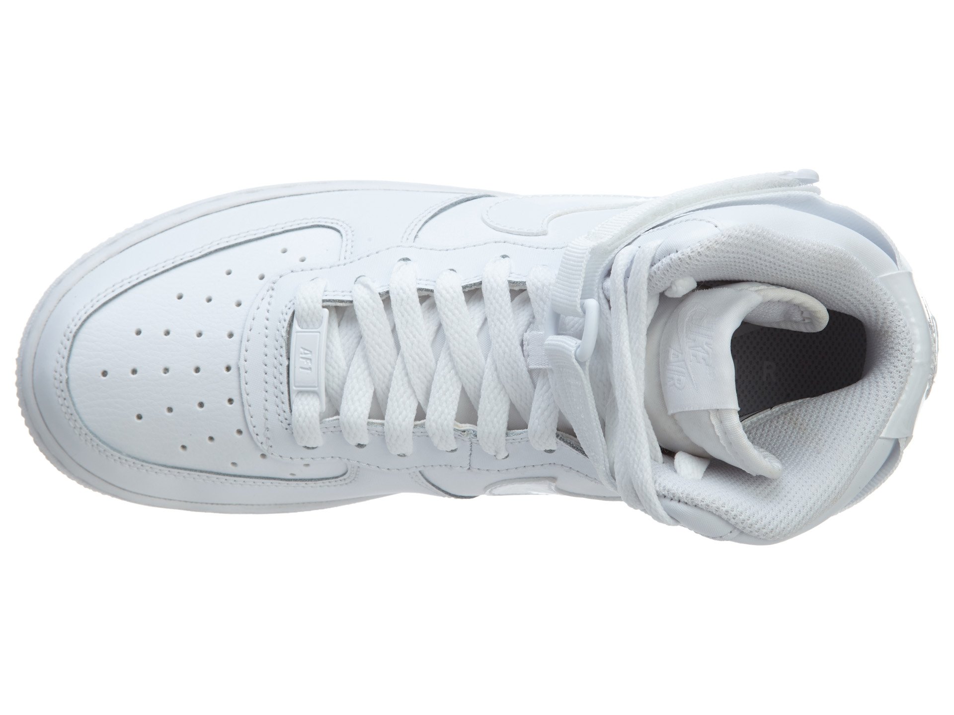 Nike Men's Air Force 1 High Top Basketball Shoes - White/Black - Comfortable Sneakers for Casual Wear, Street Style & Sports Performance