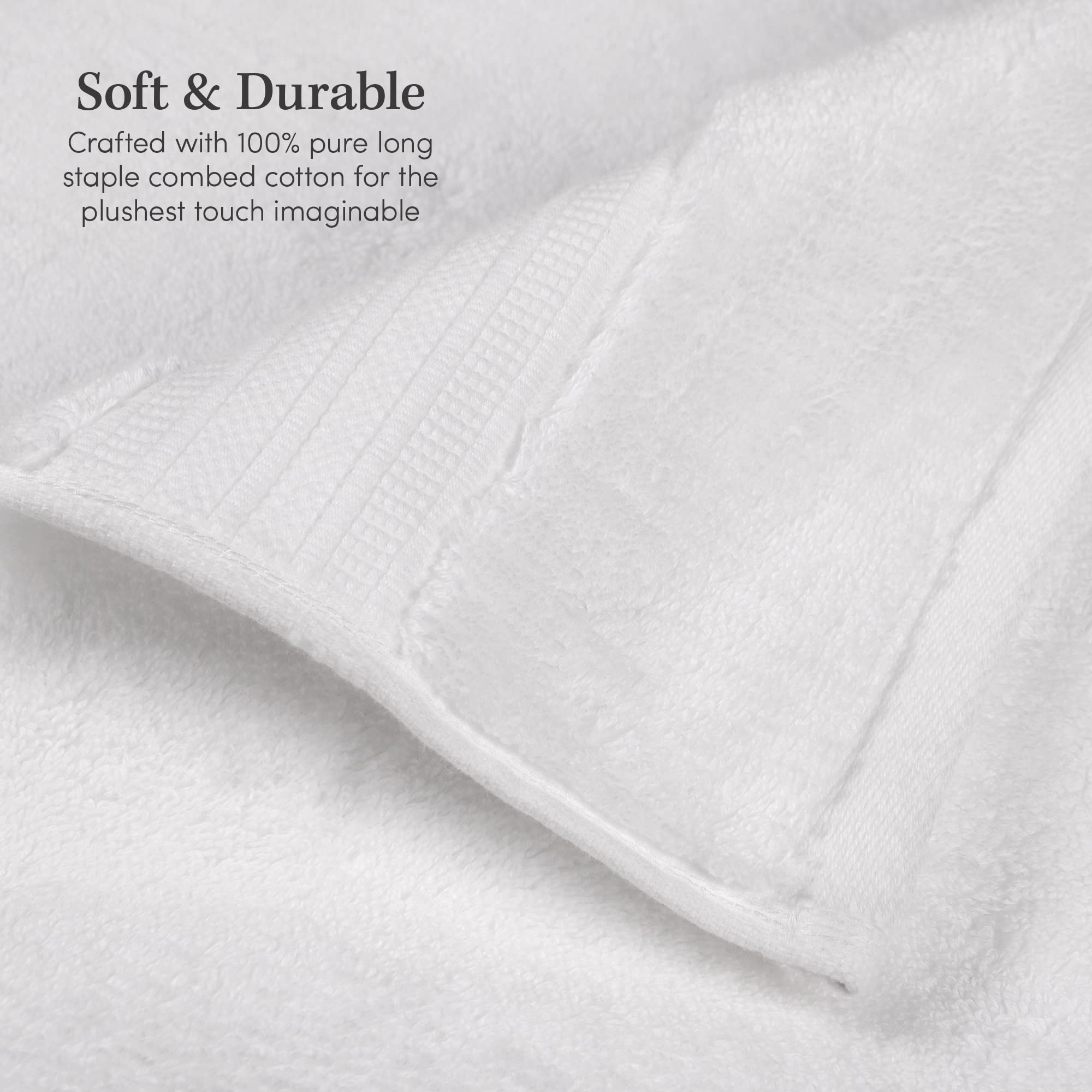 Luxury 800 GSM 100% Egyptian Cotton 6-Piece Towel Set - Premium Hotel Quality Bath & Hand Towels - Ultra Soft, Heavyweight & Highly Absorbent - 2 Bath Towels (30