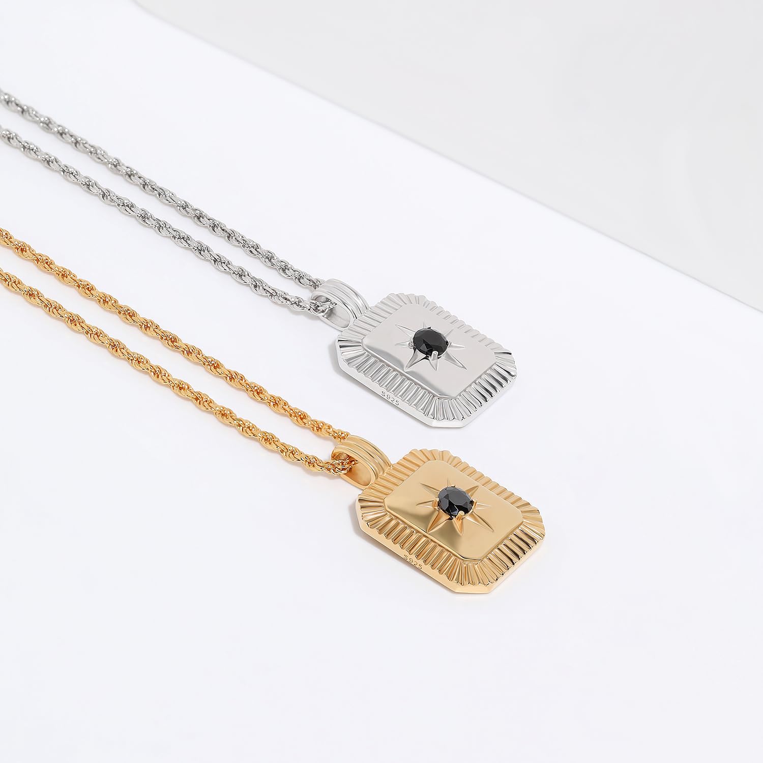 Elegant Gold Chain Necklace for Women - Sun Pendant Sterling Silver Choker, Dainty Friendship Necklace | Perfect Anniversary, Birthday Gift for Mom, Wife, Daughter | Ideal for Date Nights, Office Wear & Special Occasions
