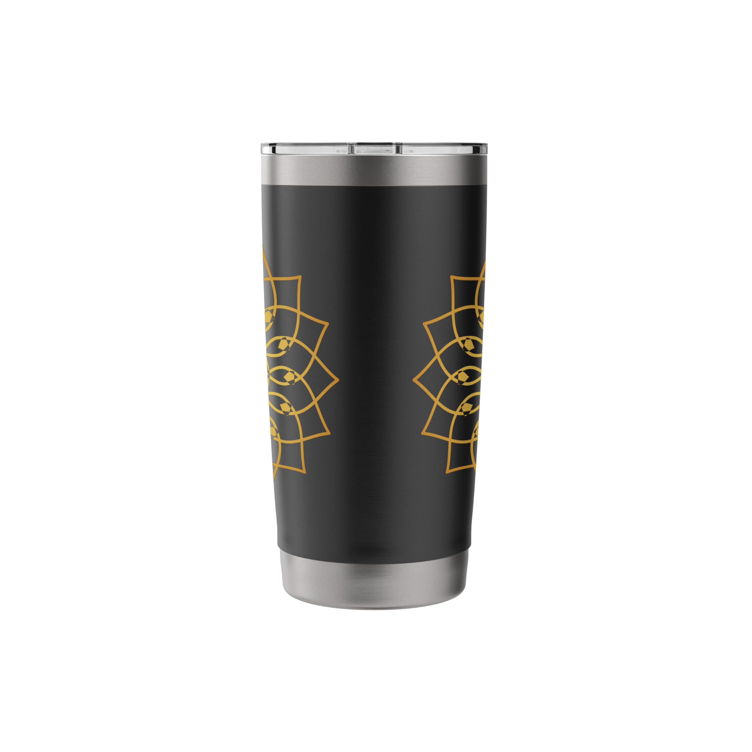 Prana Art Yoga Mandala Sacred Energy Geometry Meditation Stainless Steel Insulated Tumbler - 20oz Vacuum Insulated Travel Mug for Yoga, Meditation & Spiritual Practices - Keeps Drinks Hot/Cold for Hours