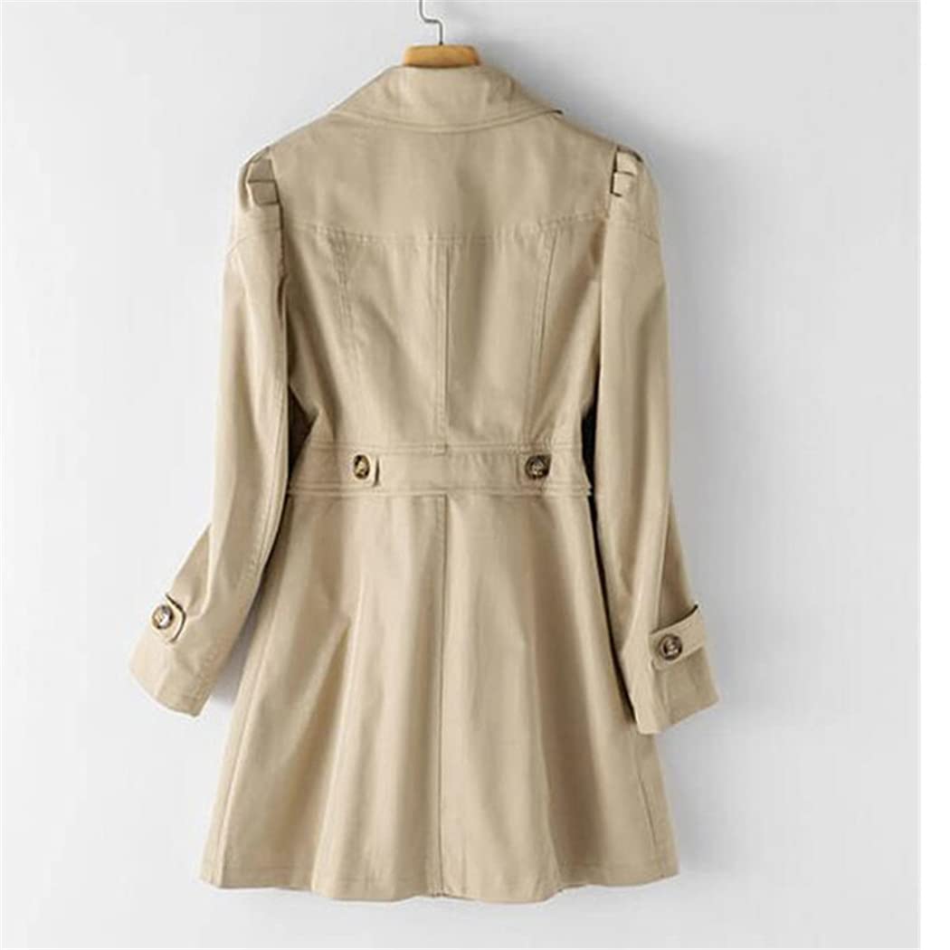 Elegant Slim Long Trench Coat for Women - Spring & Autumn Windbreaker - Office & Casual Wear - Perfect for Work, Travel & Everyday Outfits
