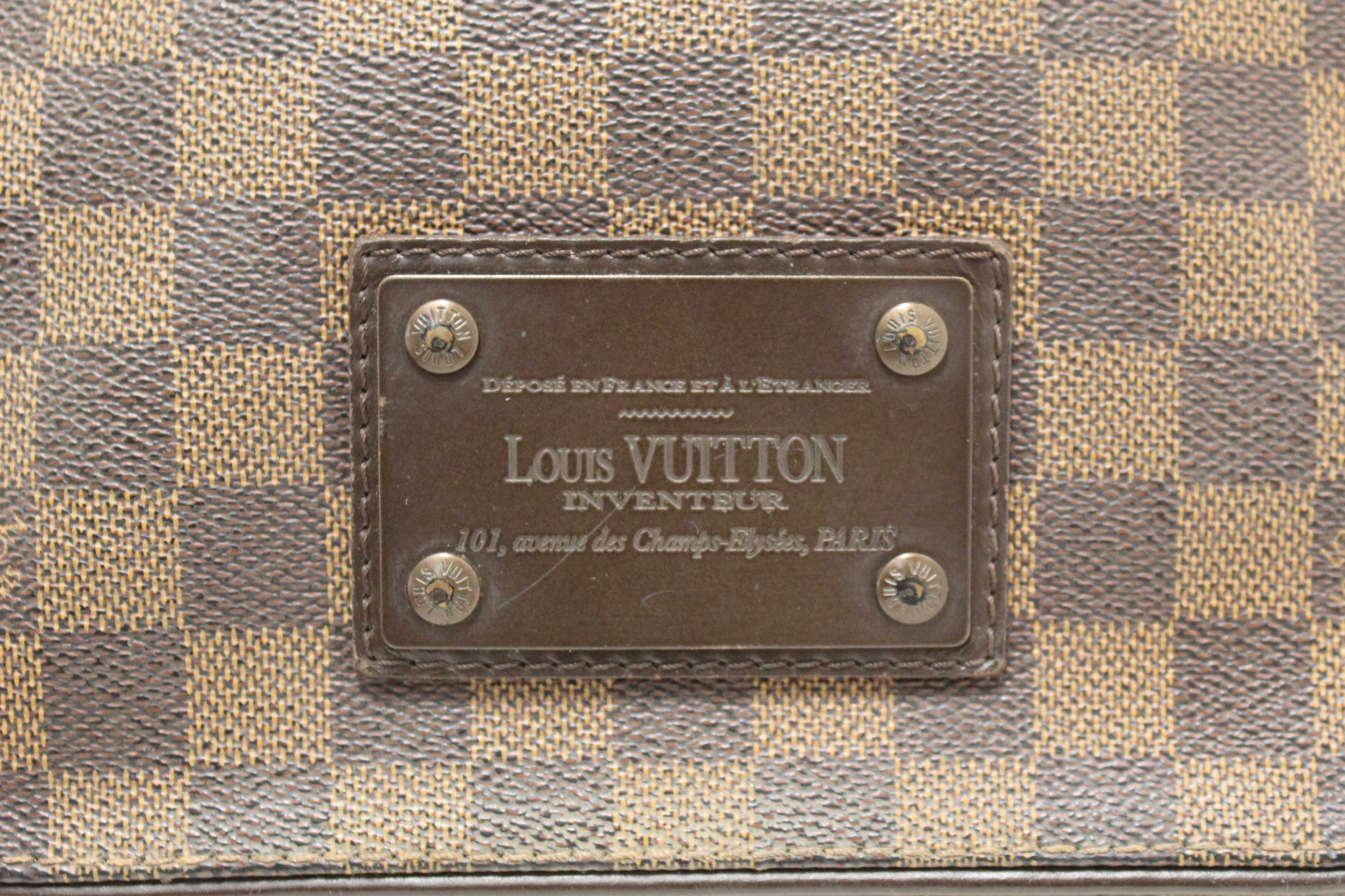 Authentic Louis Vuitton Damier Ebene Brooklyn PM Messenger Crossbody Bag - Luxury Leather Shoulder Bag for Women, Perfect for Work, Travel & Everyday Use