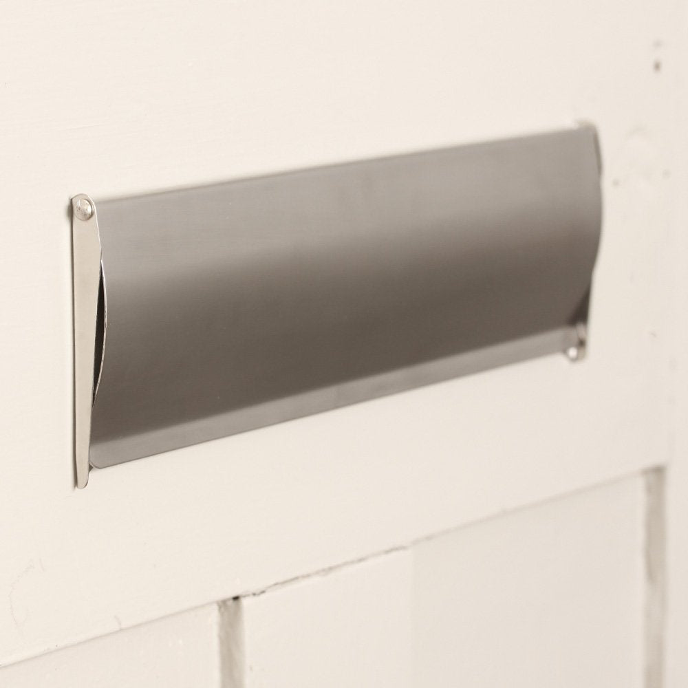 Satin Nickel Internal Letter Organizer - Elegant Mail Sorter for Home & Office Desk Organization