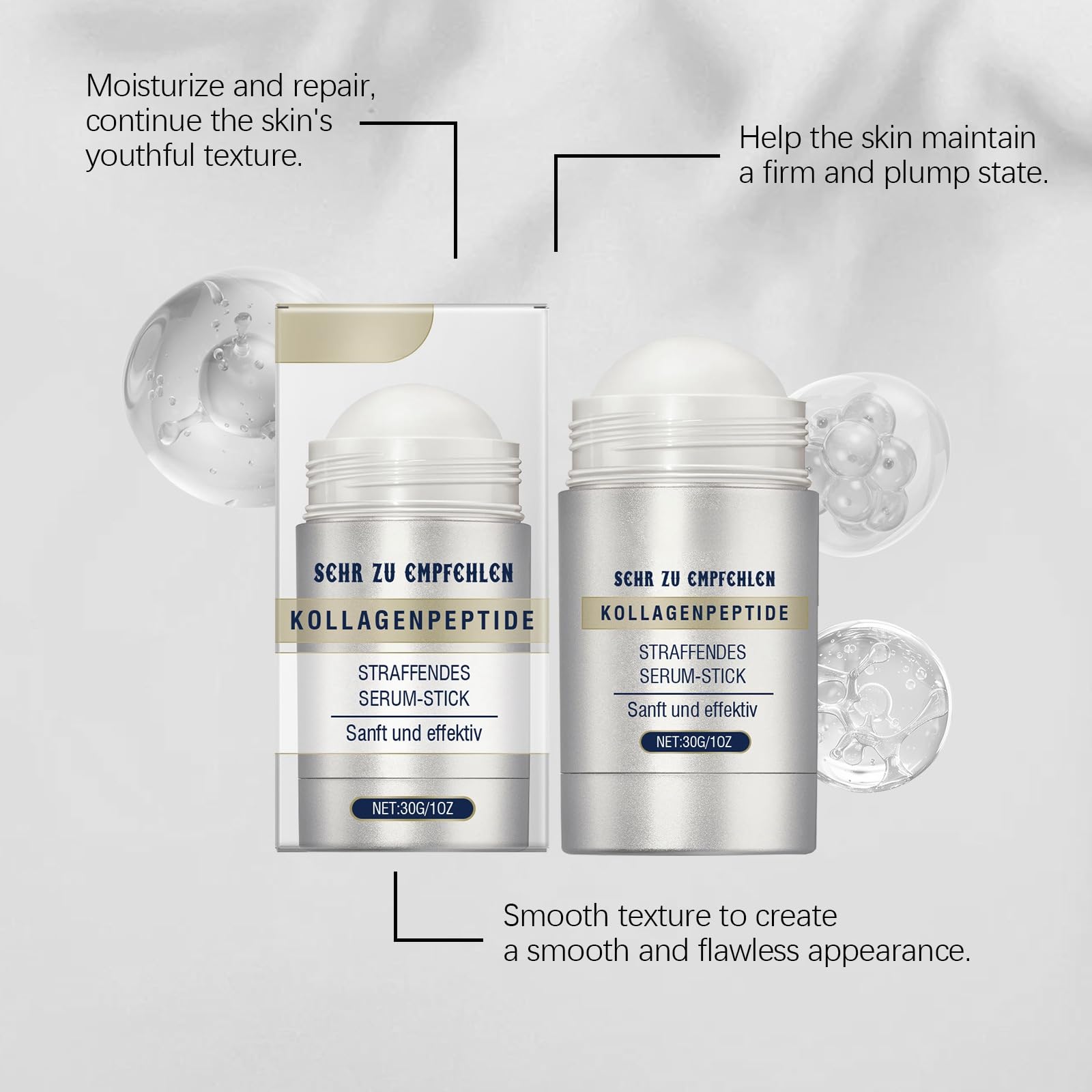 **Collagen Peptide Firming Serum Stick for Women – Anti-Aging Neck & Face Tightening Serum to Reduce Wrinkles & Laugh Lines (1pc) – Perfect for Daily Skincare & Travel**
