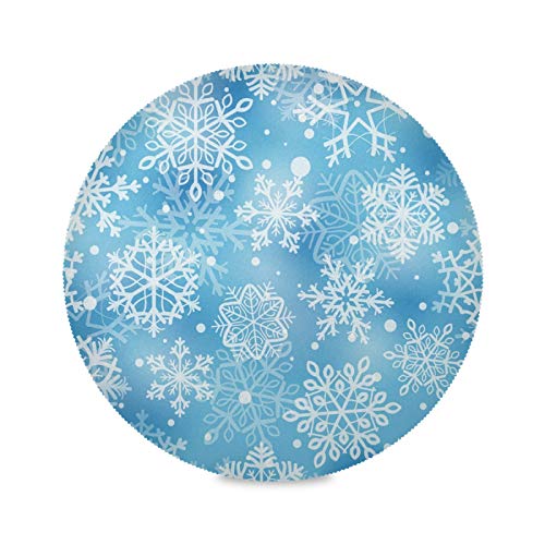 Blue White Snowflakes