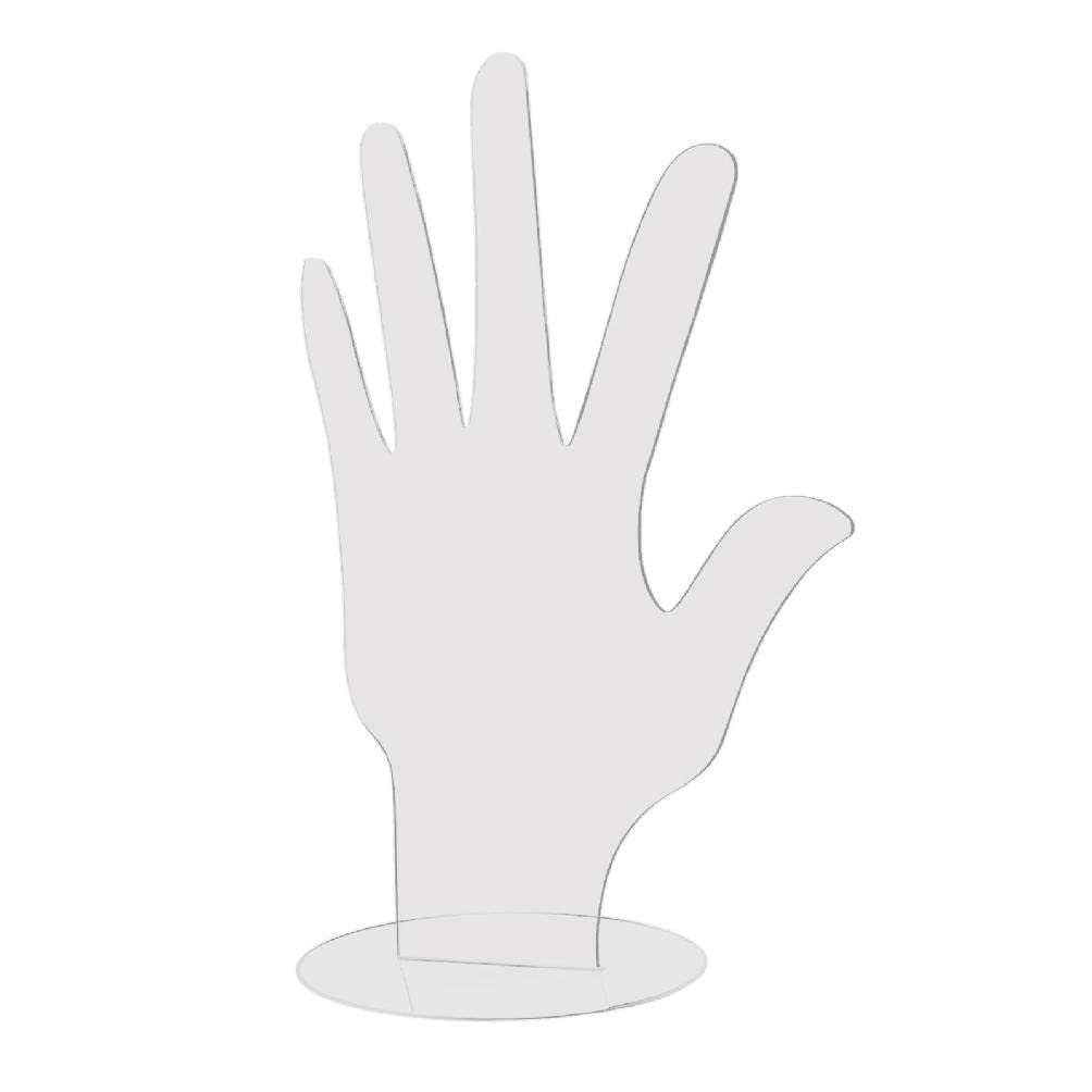 Stylish Acrylic Hand Bracelet & Ring Display Stand - Jewelry Organizer for Home, Boutique, and Retail Store Showcase - Perfect for Wedding Rings, Bracelets, and Fashion Accessories Display