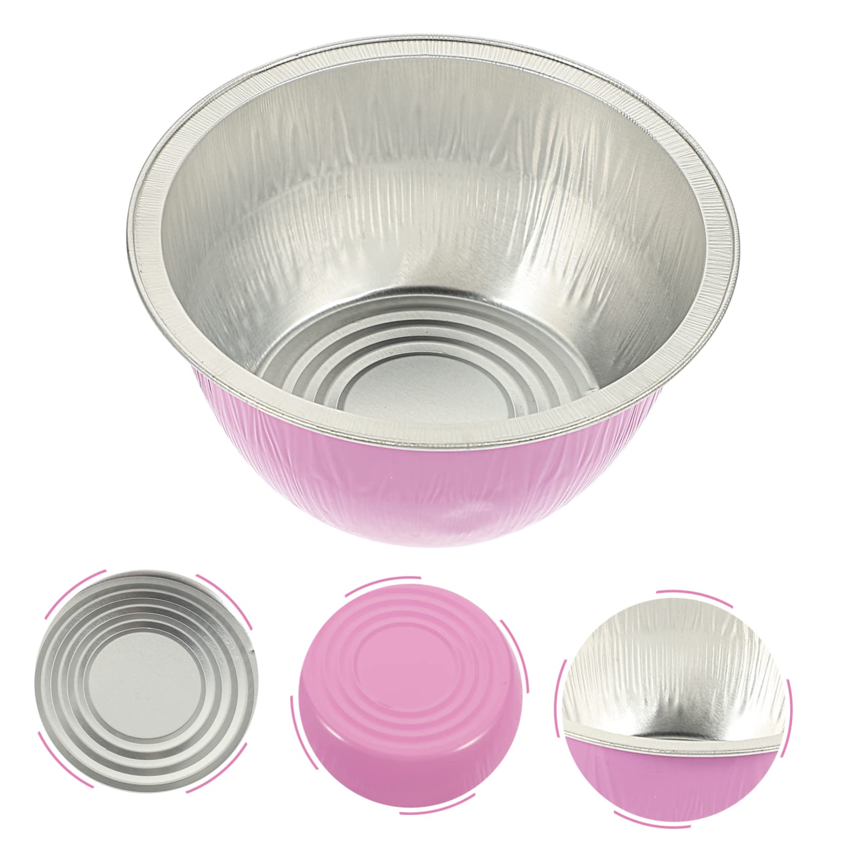 iPetboom 10-Pack Pink Aluminum Foil Wax Melting Bowls - Reusable Wax Containers for Hair Removal, Candles, Beeswax & DIY Crafts | Perfect for Home Spa, Salon & Beauty Treatments