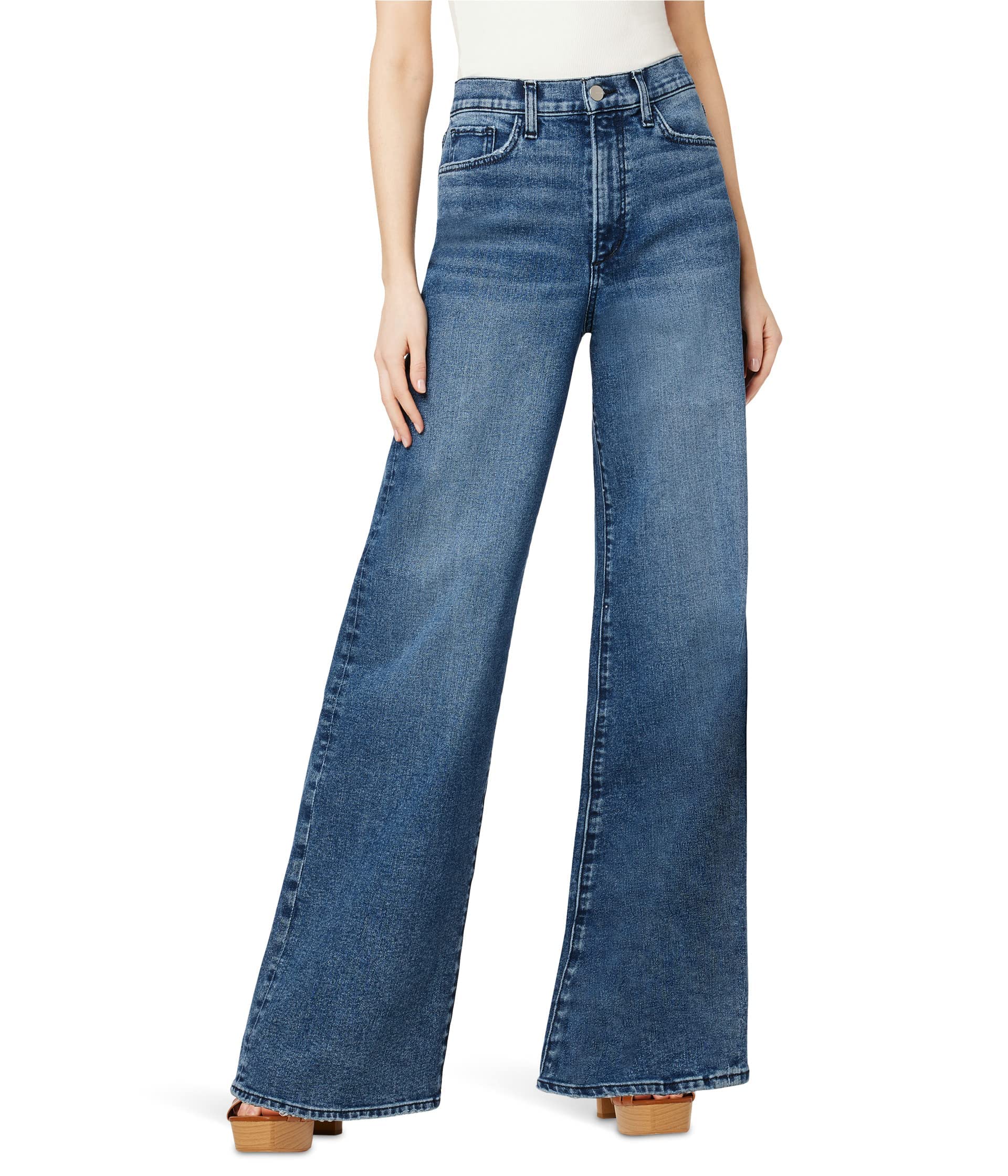 Joe's Jeans Women's Mia High Rise Wide Leg Jeans - Full Length Denim Pants for Casual & Office Wear | Comfortable Stretch Fabric for Everyday Style