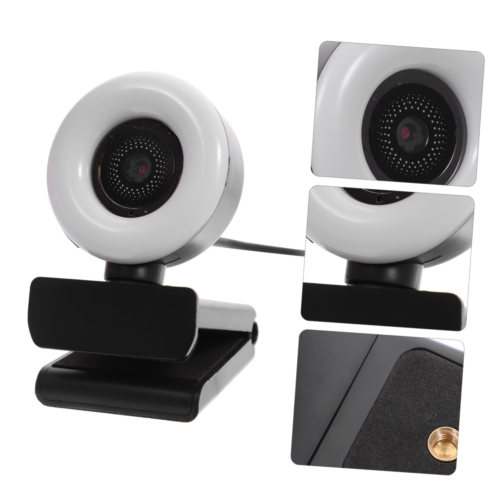 Gadpiparty 1080P HD Webcam with Built-in Microphone & LED Light - USB Computer Camera for Video Conferencing, Live Streaming, Online Classes, and Gaming