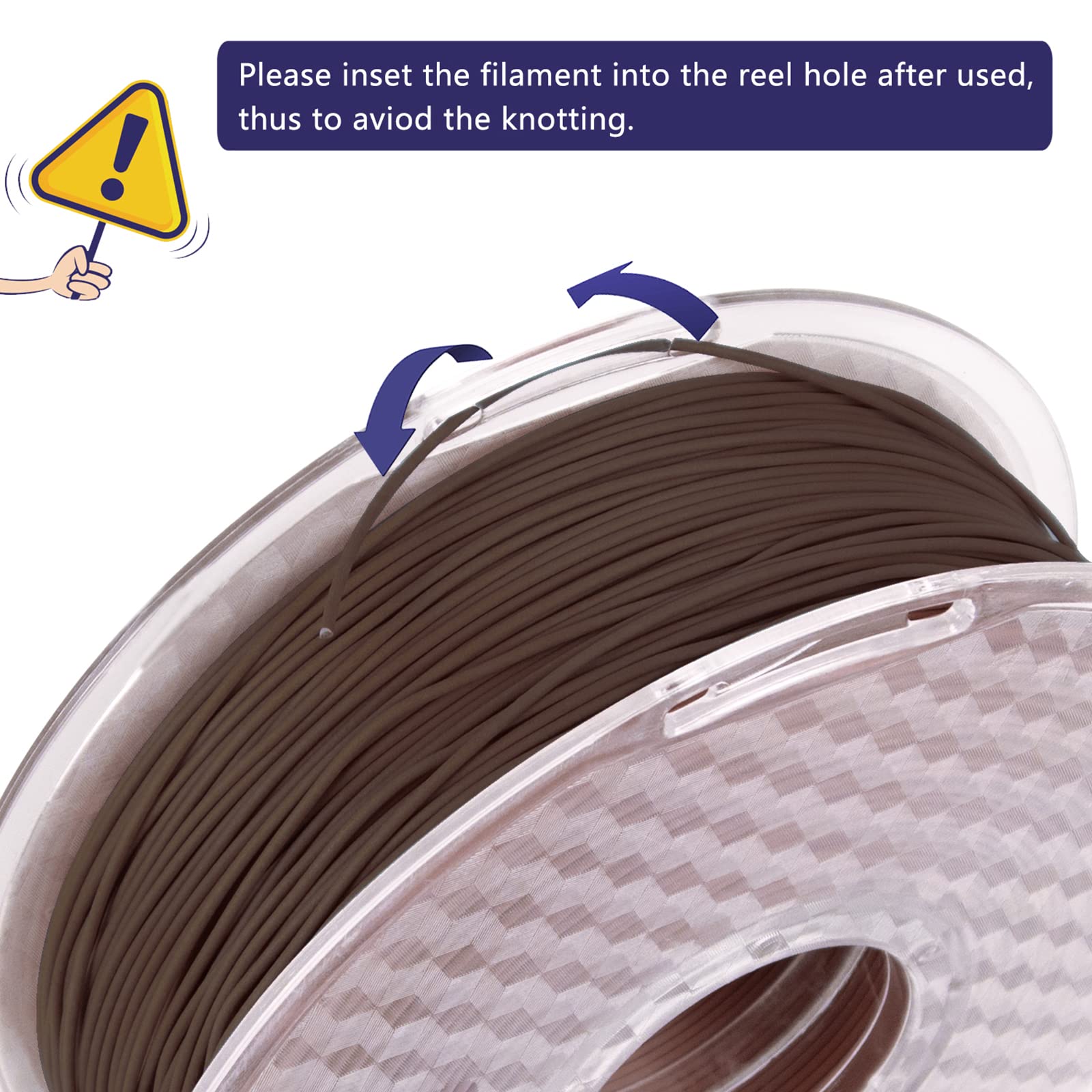 iSANMATE 1.75mm Sandalwood PLA 3D Printer Filament - 1kg Spool with 20% Real Wood Fiber for Smooth Printing | Perfect for Wooden Models, Home Decor & DIY Crafts