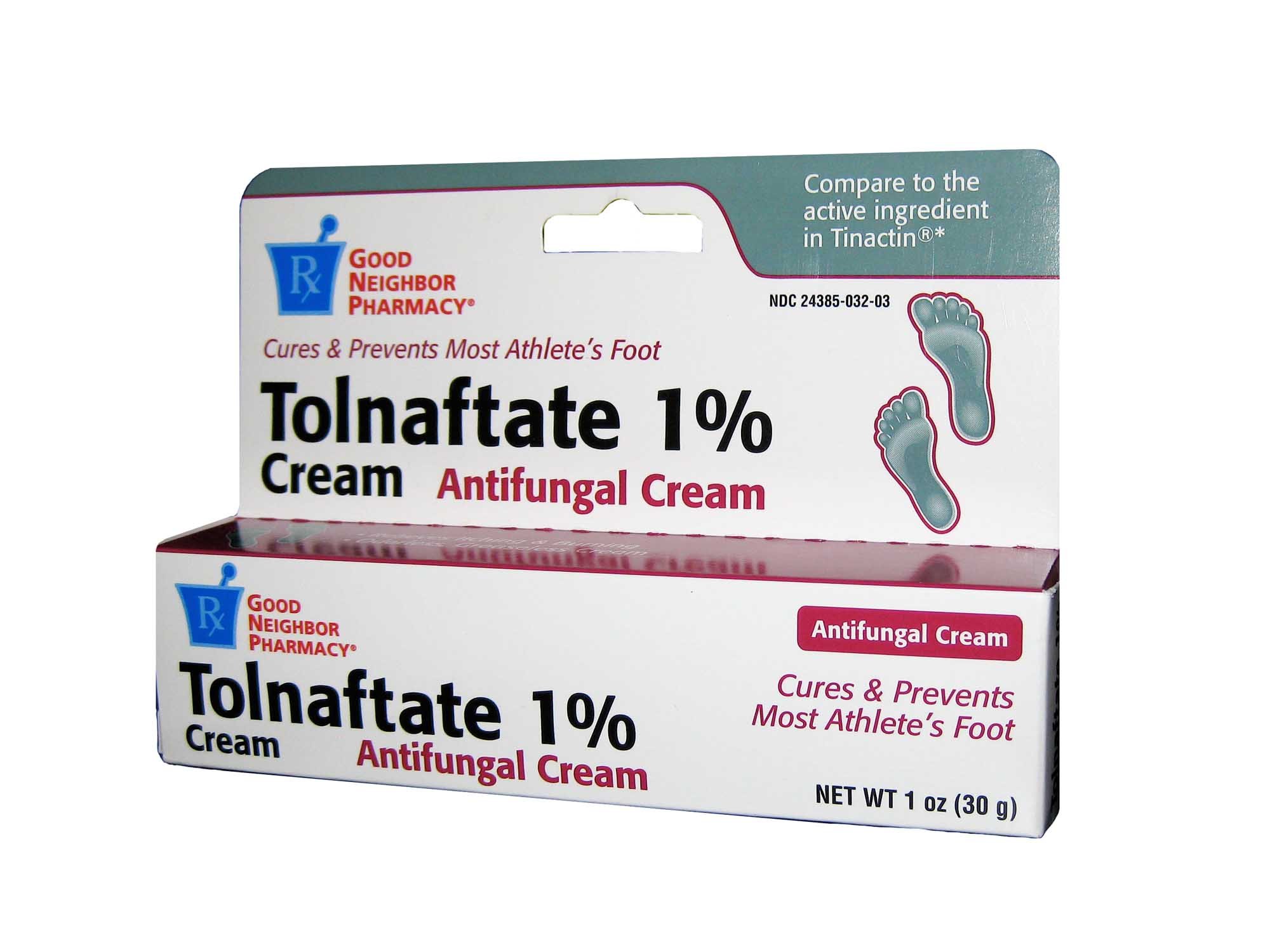 GNP Tolnaftate Cream 1% - Fast-Acting Antifungal Treatment for Athlete's Foot, Jock Itch & Ringworm | Clinically Proven to Cure & Prevent Fungal Infections | Ideal for Gym, Pool & Sports Activities