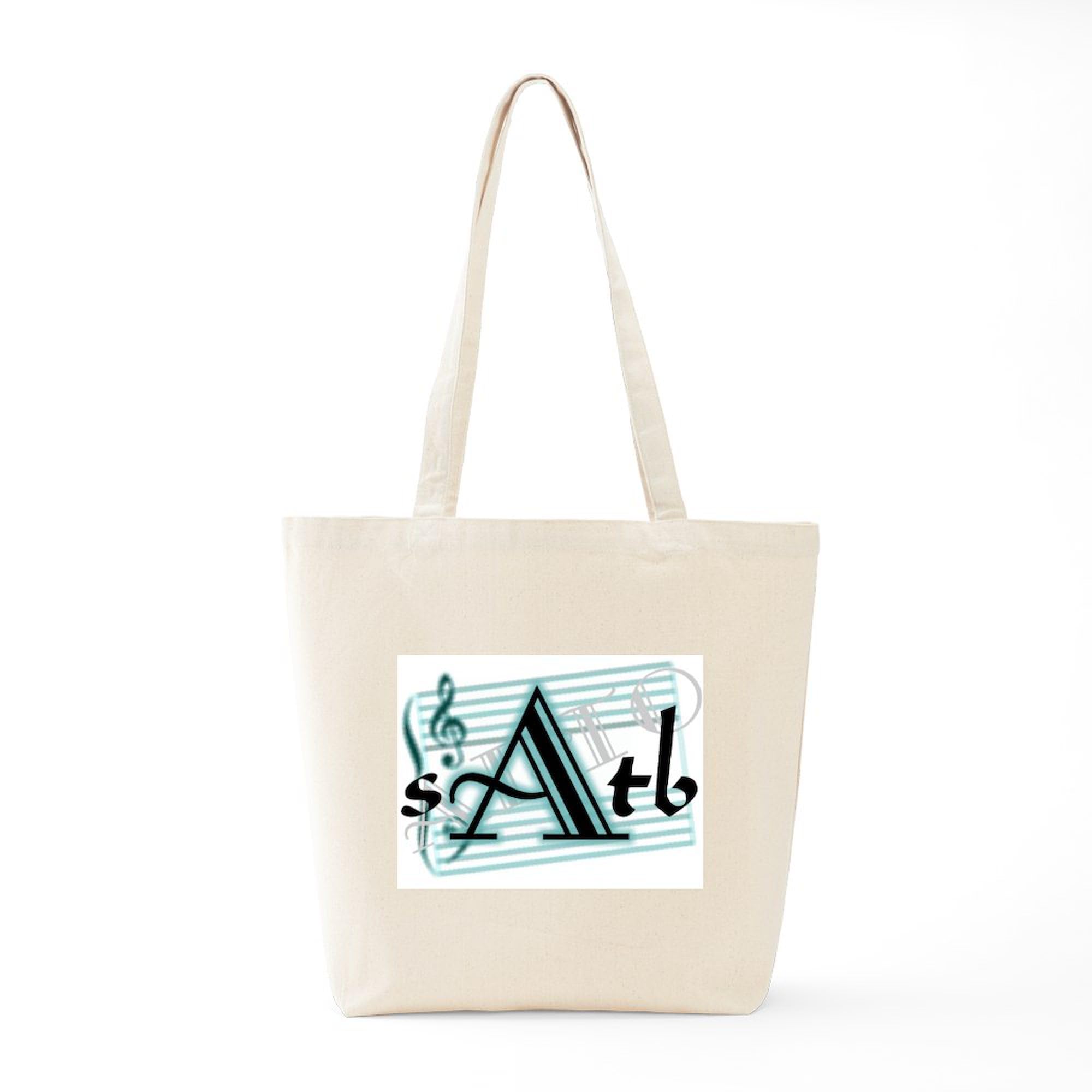 Premium Natural Canvas Marching Band Tote Bag - SATB Alto Reusable Shopping Tote for Musicians | Perfect for Band Practice, School Events & Eco-Friendly Grocery Shopping