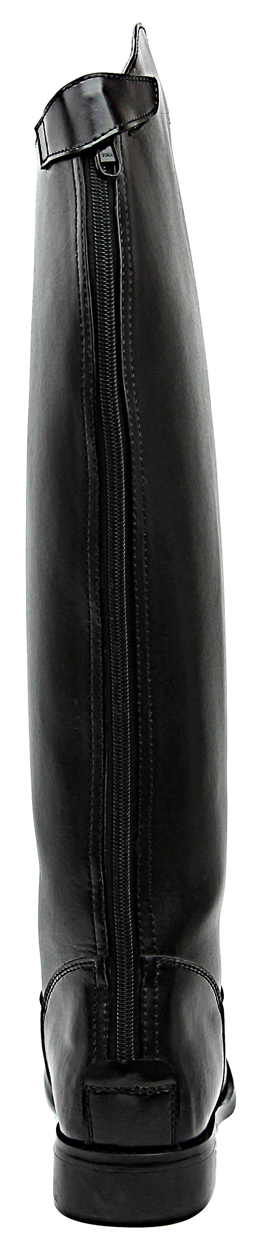 Women's English Equestrian Riding Boots - Black Dressage Boots with Back Zipper for Horseback Riding & Competition | Perfect for Show Jumping, Dressage Training & Equestrian Events