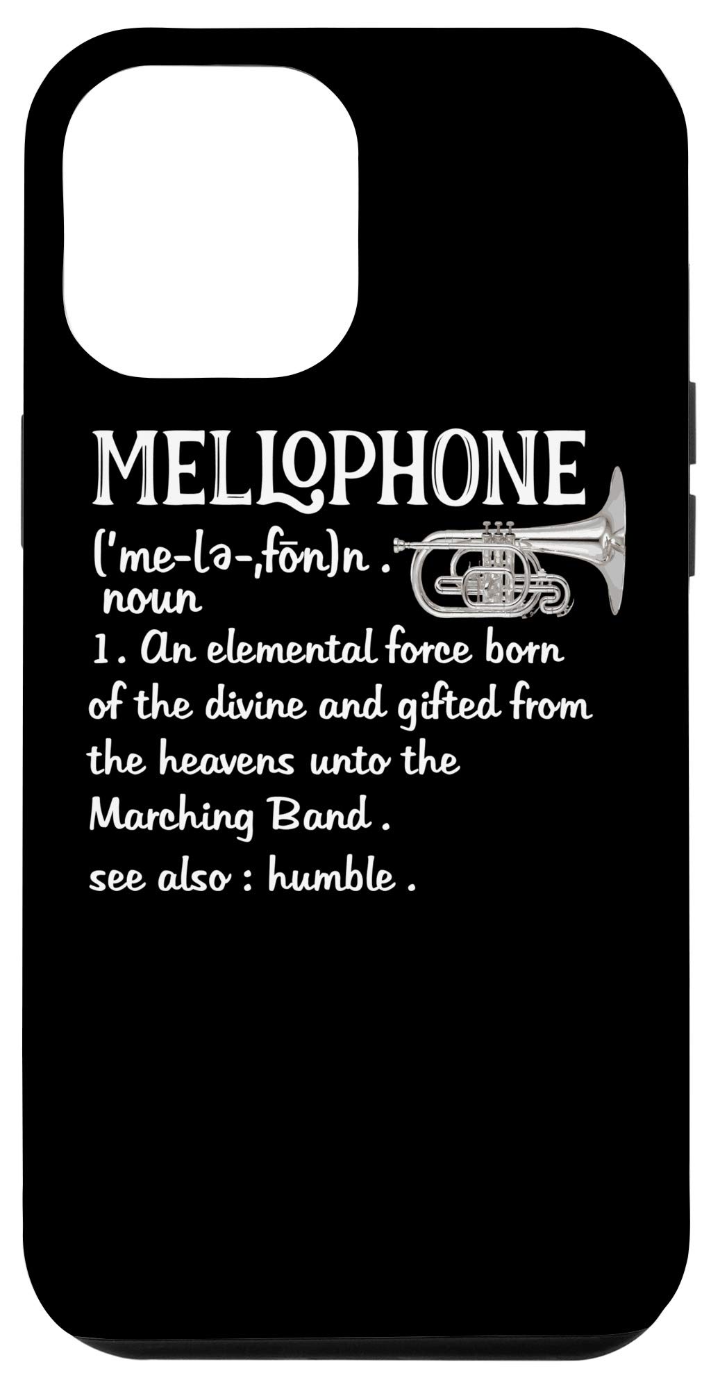 iPhone 12 Pro Max Case for Mellophone Players - Durable Marching Band Phone Cover with Secure Grip - Perfect Gift for Musicians & Band Members - Ideal for Performances, Rehearsals & Football Games