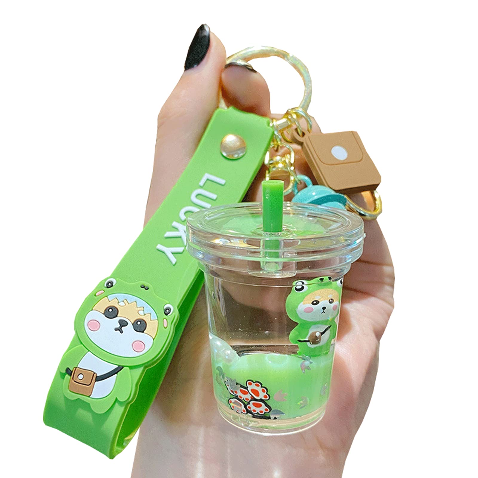 Cute Floating Shiba Inu Keychain - Acrylic Backpack Charm for Women & Kids | Gift Idea