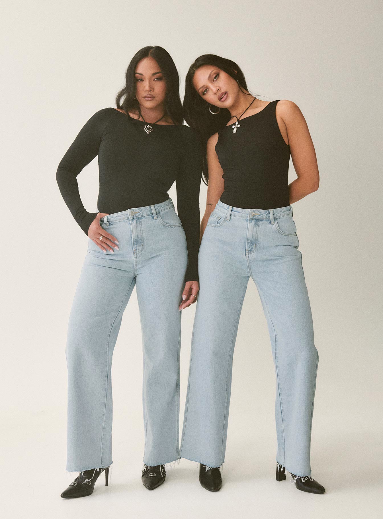 Arlington Straight Leg Denim Jeans for Women - Light Wash Distressed Skinny Jeans - Comfortable Stretch Denim Pants for Casual Wear & Everyday Outfits