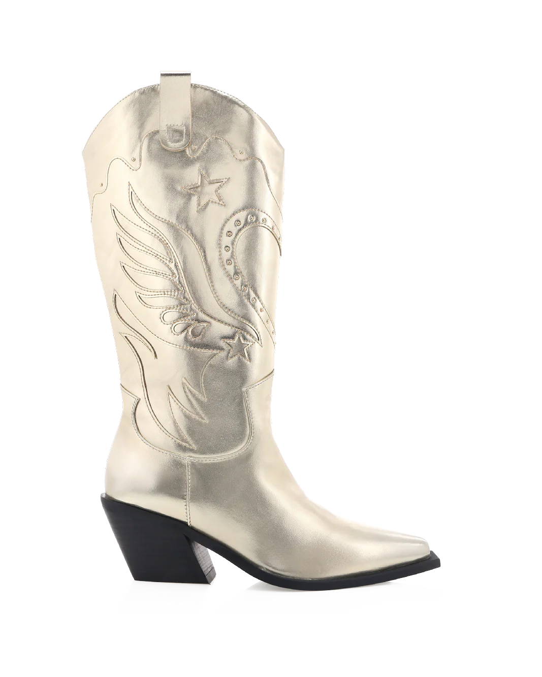 Everlyn Women's Gold Metallic Boots - Stylish Ankle Booties for Fall & Winter Fashion, Parties & Night Out