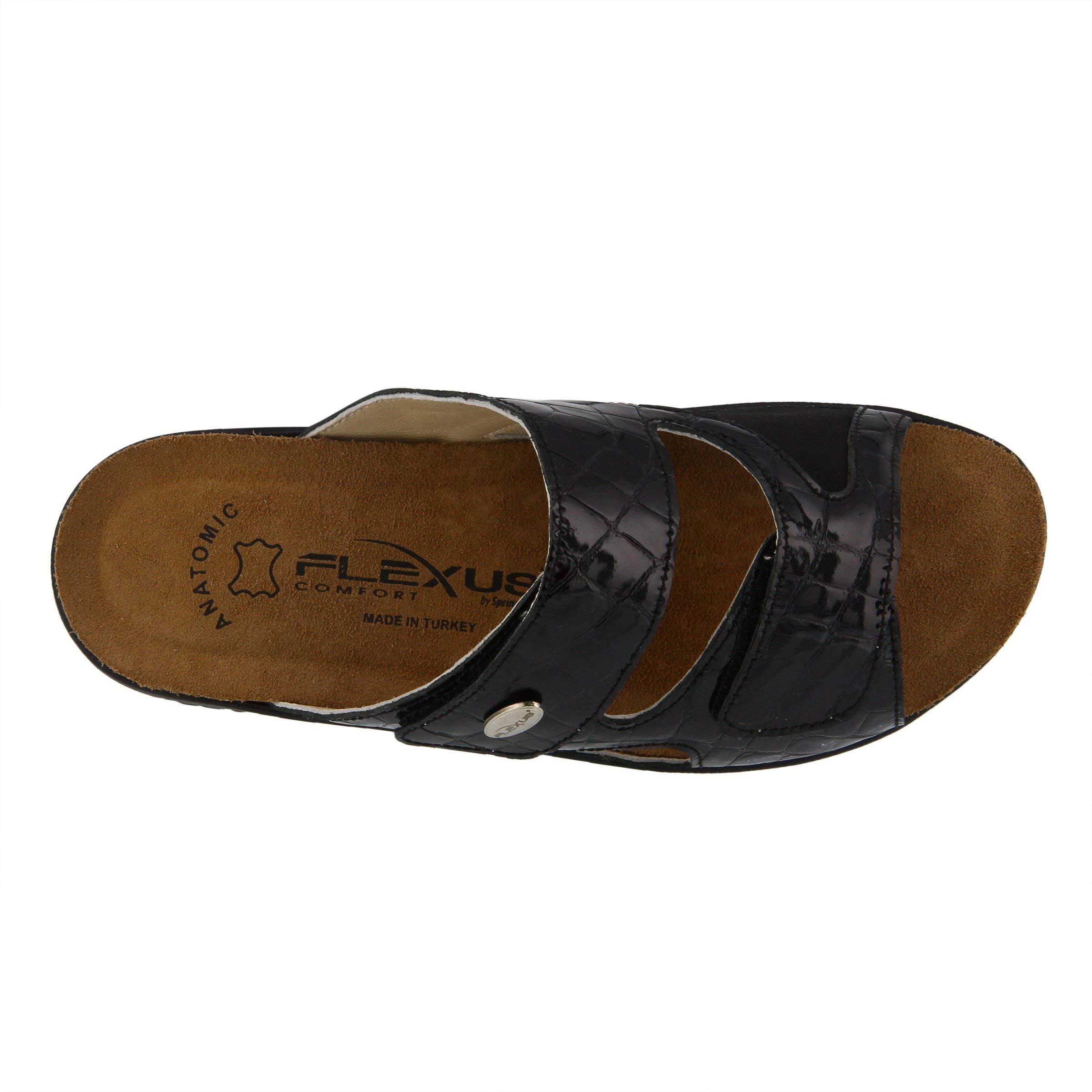 Flexus by Spring Step Women's Almeria Comfort Slide Sandals - Breathable & Lightweight for Beach, Pool & Summer Outfits