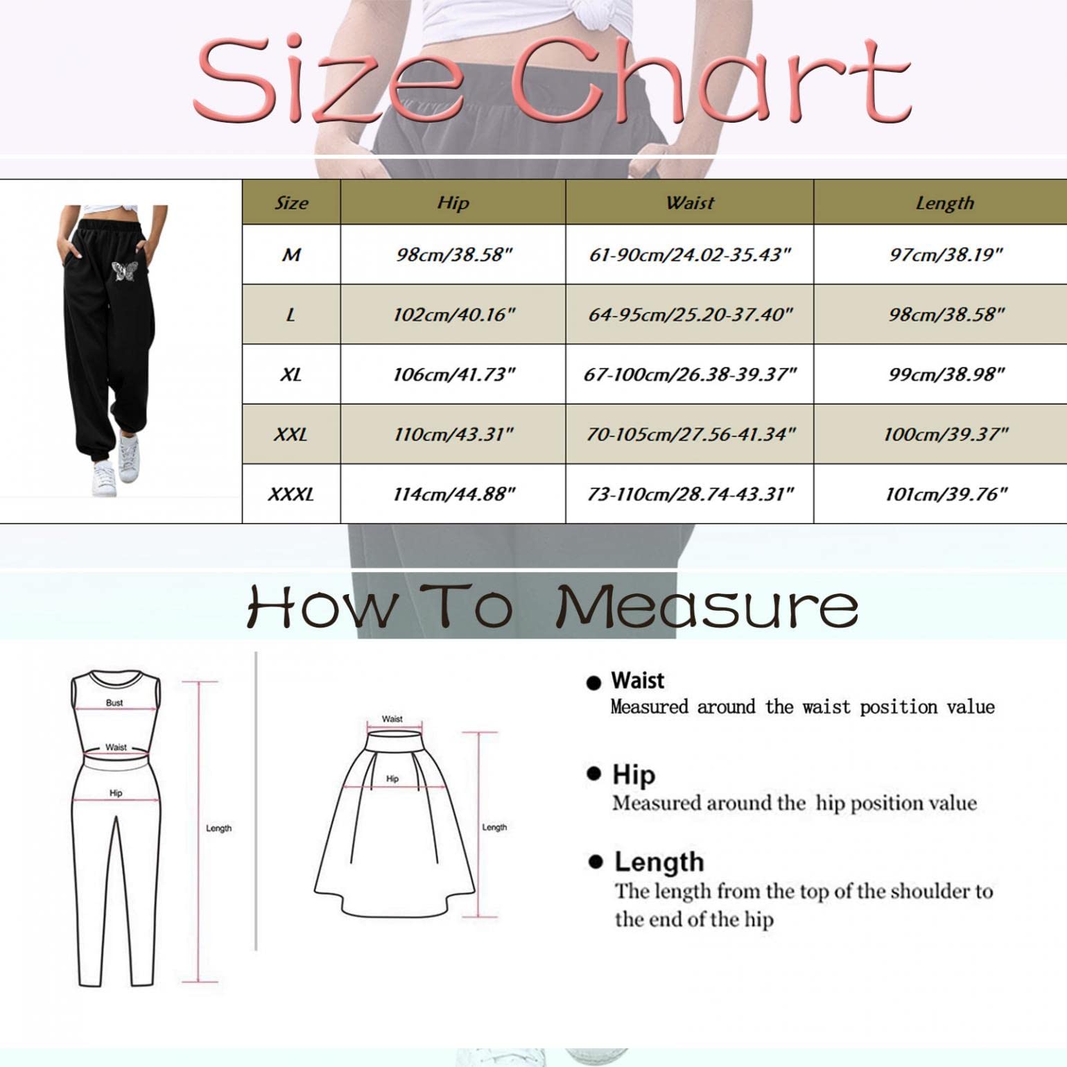 Women's Graphic Print Sweatpants Joggers - Elastic Waistband with Drawstring, Long Lounge Pants with Pockets for Yoga, Running & Casual Wear