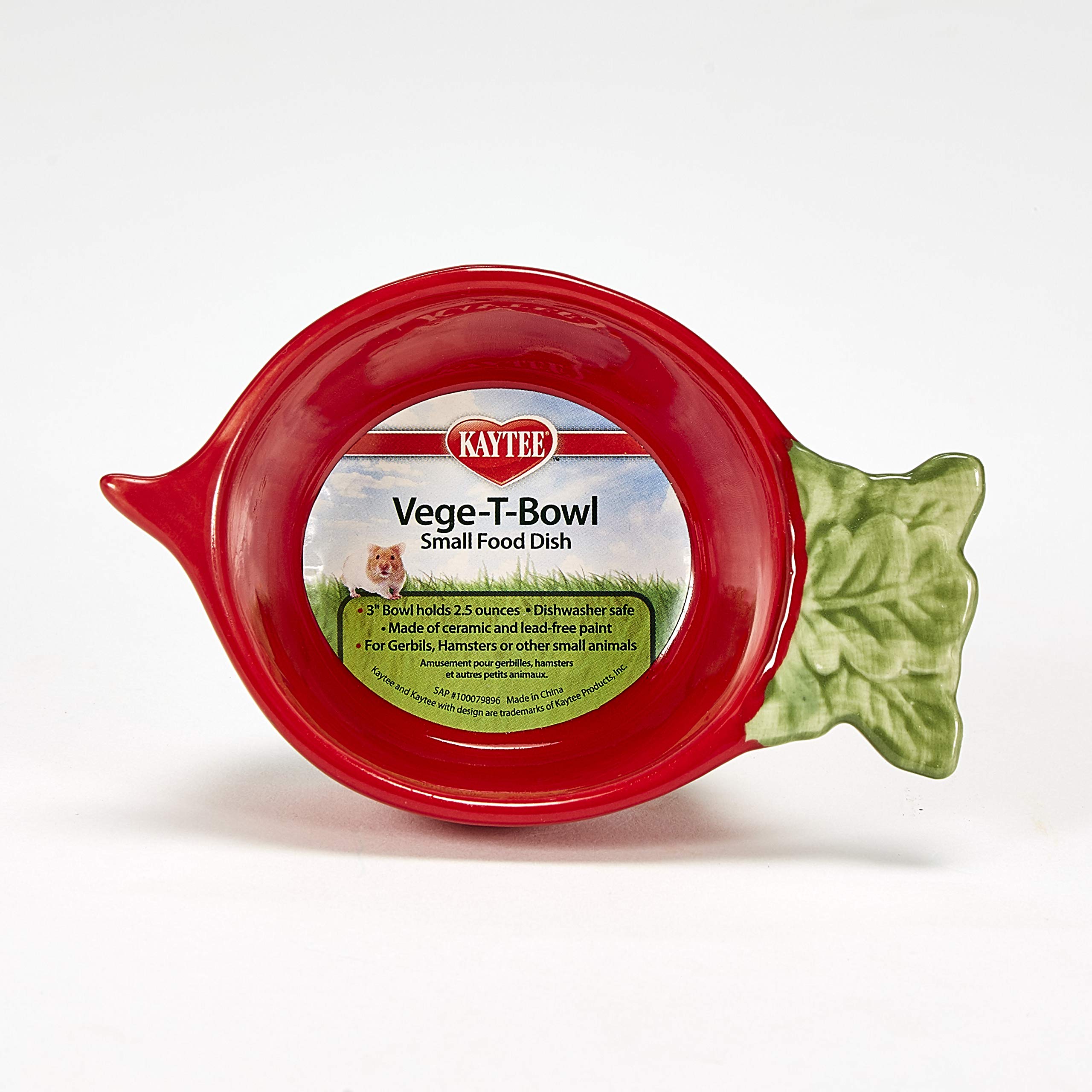 Kaytee Vege-T-Bowl Radish 3 Inches - Green Small Animal Treat for Rabbits, Guinea Pigs & Hamsters - Perfect for Cage Enrichment & Healthy Snacking