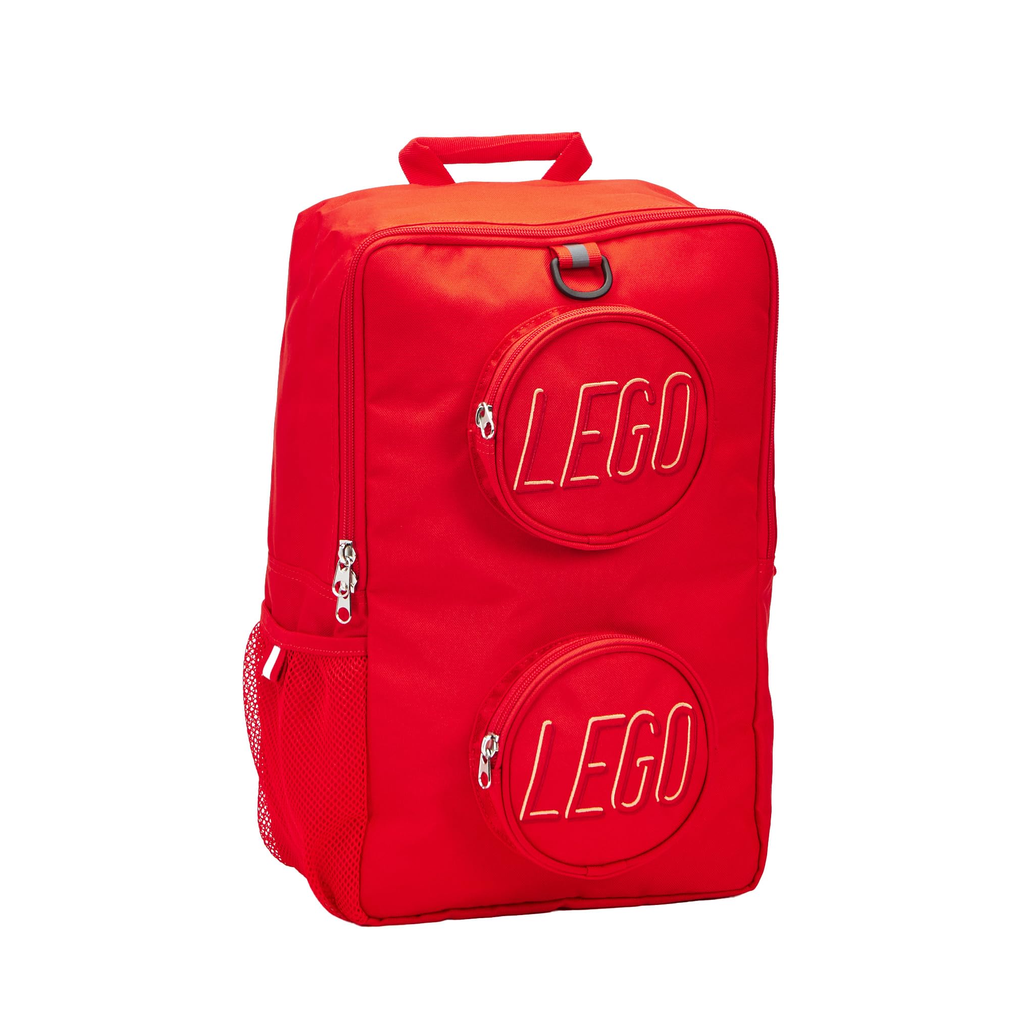 LEGO Brick Backpack for Kids & Adults - Durable Red Building Block Backpack with Adjustable Straps - Perfect for School, Travel & LEGO Fan Gifts