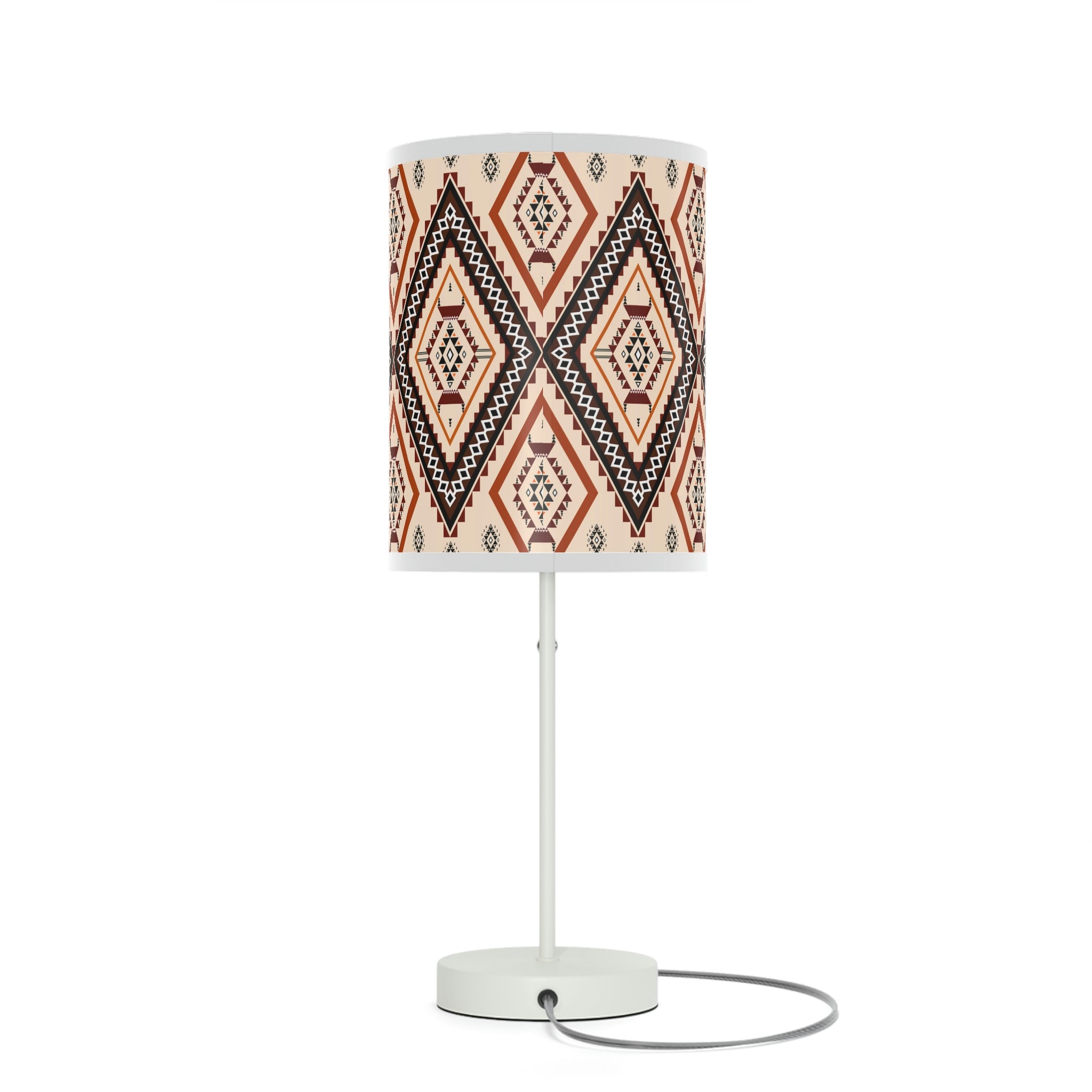 Southwestern Style Table Lamp for Bedroom & Living Room - Adjustable Reading Light with US/CA Plug - Perfect for Nightstands, Sofa Side Tables and Home Office Desks