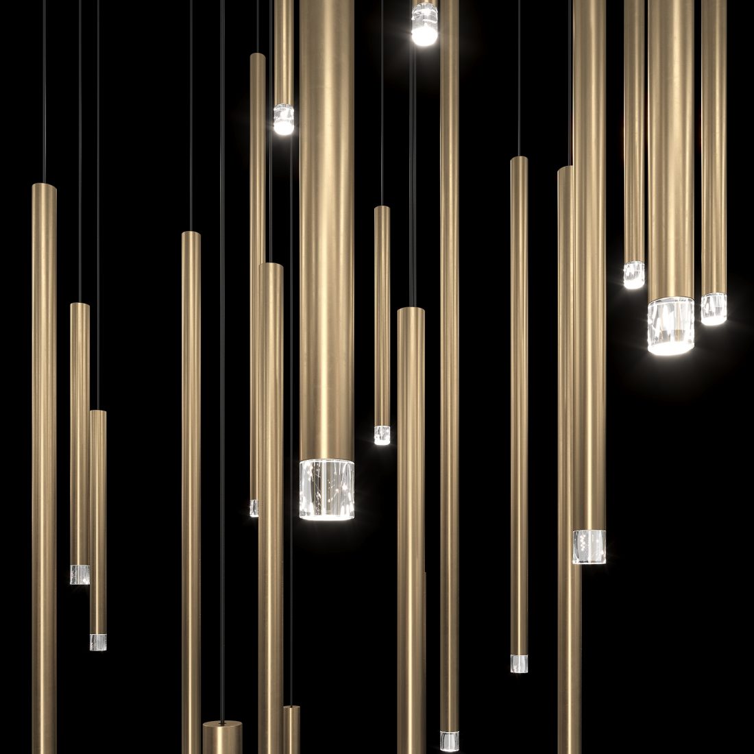 Modern Nano Suspension Chandelier - Sleek Minimalist LED Ceiling Light Fixture for Dining Room, Bedroom, and Living Room Decor