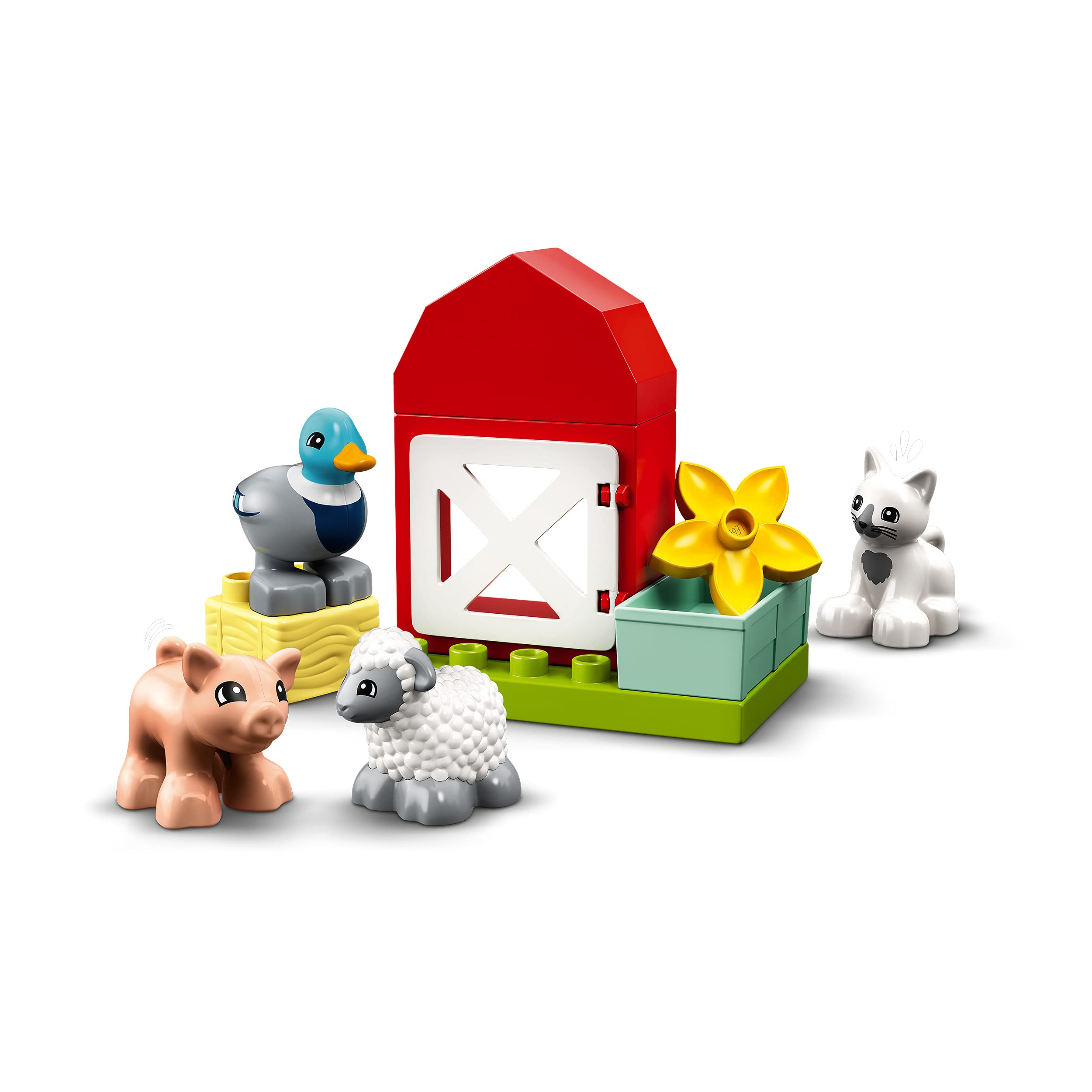 LEGO 10949 Duplo Town Farm Animals Toy for Toddlers Ages 2+ with Animal Figures – Educational Building Blocks for Preschoolers & Fun Farm Playset for Kids