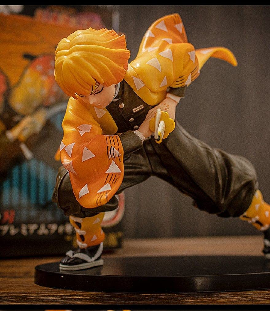 Demon Slayer Agatsuma Zenitsu Action Figure - Anime PVC Statue Collectible Toy Gift for Fans | Perfect for Display, Cosplay & Anime Collections
