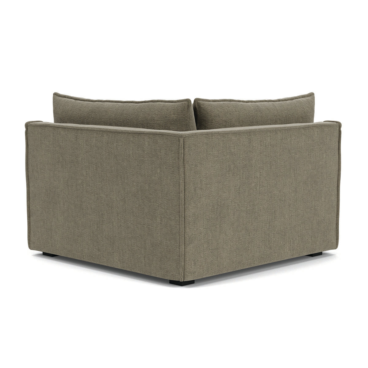 Daphne Velvet Right Corner Modular Sofa - 1 Seater Contemporary Sectional Couch for Small Spaces | Perfect for Apartments, Living Rooms & Cozy Corners
