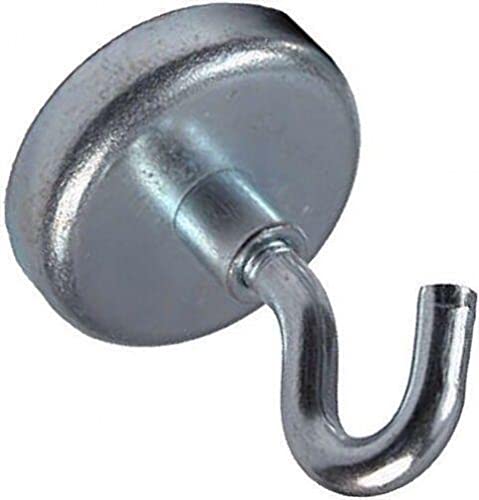 BouboboP Neodymium Rare Earth Magnetic Hooks - Strong Wall Mount Hooks for Hanging Keys, Towels, Kitchen Utensils & Home Organization
