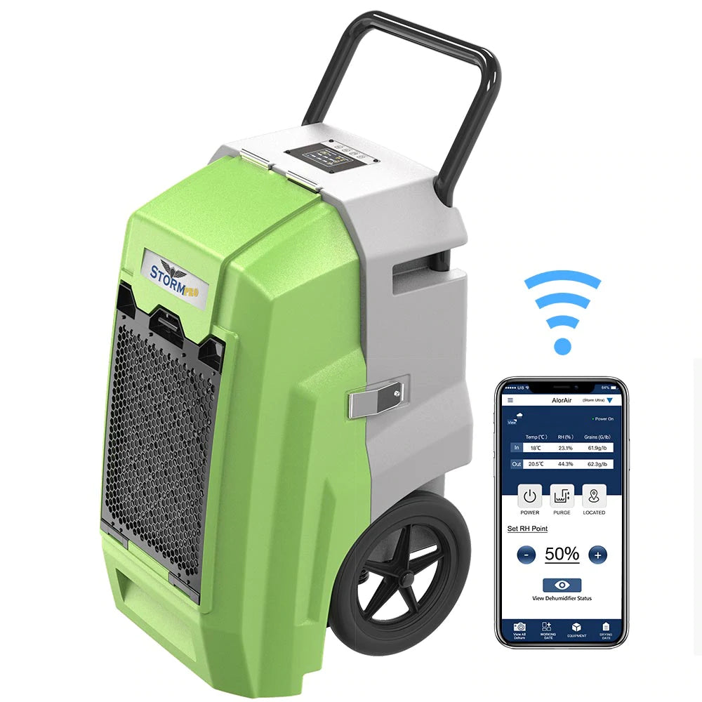 AlorAir Storm Pro 85 Smart Wi-Fi Dehumidifier - 70 Pint Capacity for Large Rooms, Basements & Homes - Energy Efficient with App Control - Perfect for Mold Prevention & Humidity Control in Damp Areas