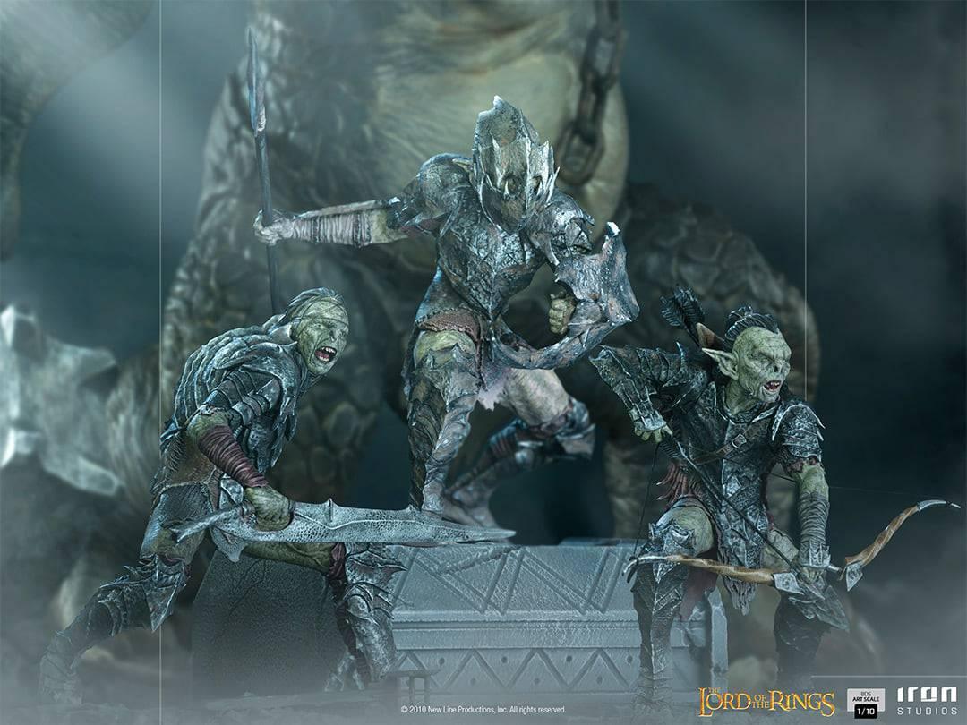 Iron Studios The Lord of the Rings Swordsman Orc BDS Art Scale 1/10 Statue - Premium Collectible for LOTR Fans & Fantasy Decor