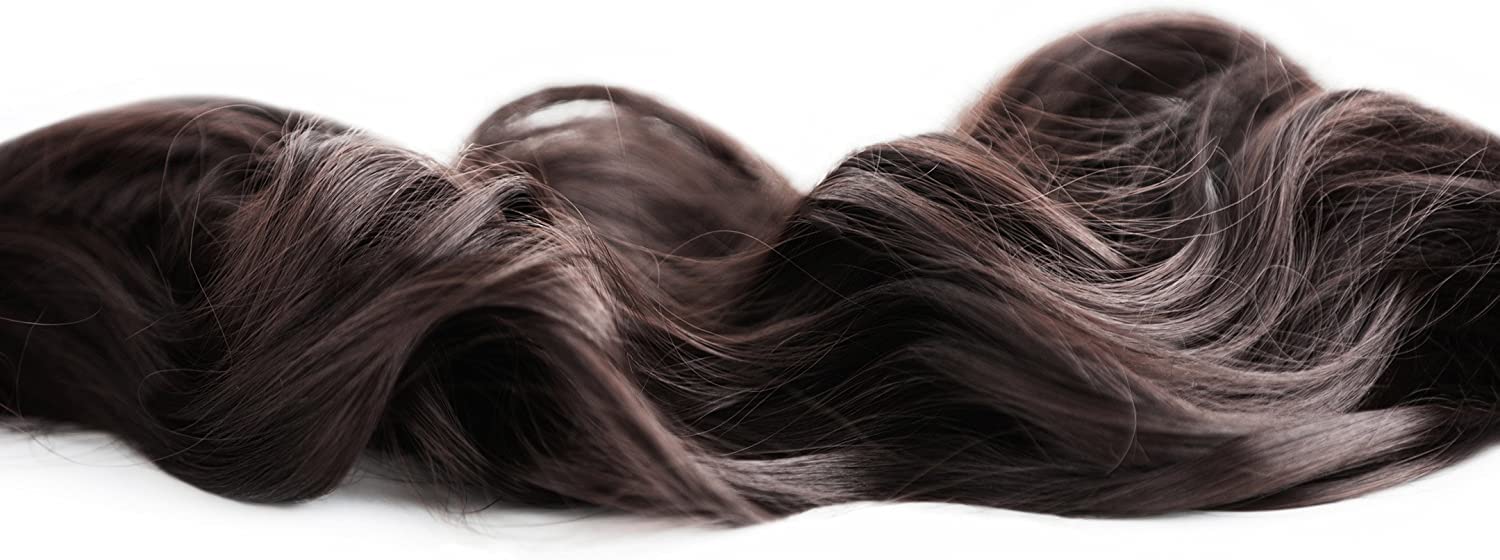 ZALYA 5-Clip Brown Wavy/Curly Human Hair Extensions 22 Inches 150g for Women & Girls - Perfect for Parties, Weddings & Daily Styling
