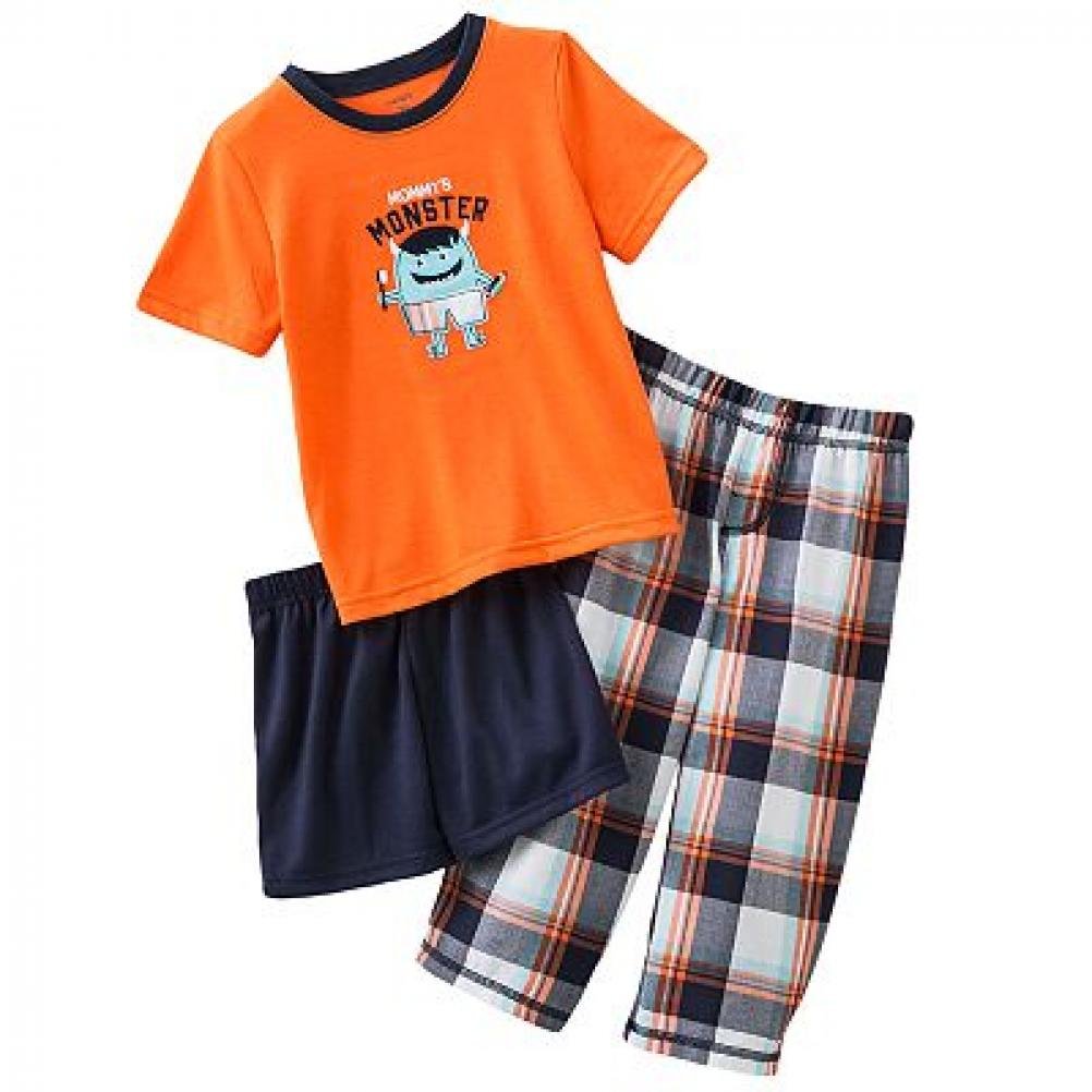 Carters 3-Piece Mommy's Monster Pajama Set for Toddlers - Soft Cotton Kids Pajamas with Fun Monster Print - Perfect for Bedtime & Family Matching Outfits