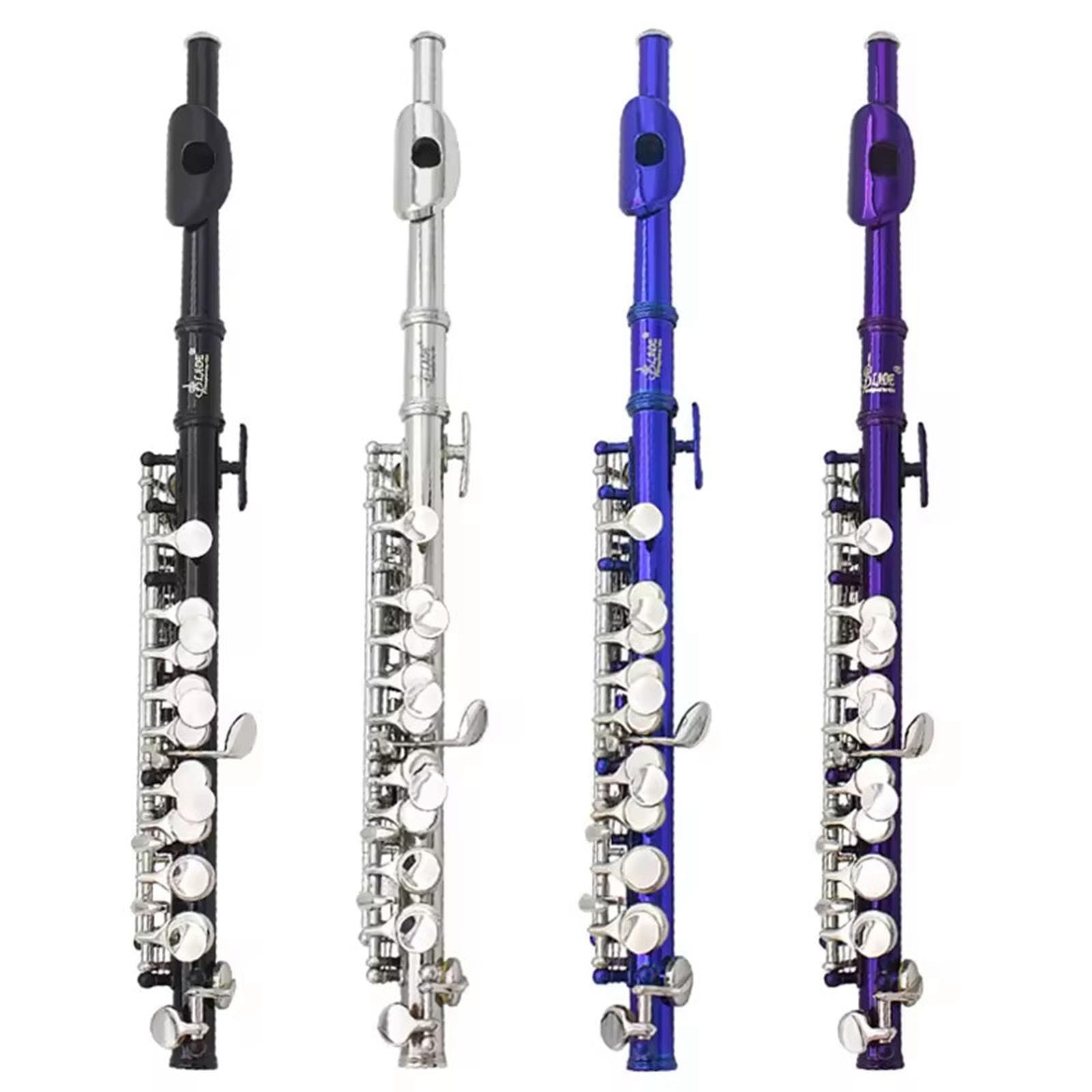 Piccolo C Key 16-Hole Flute for Kids - High Quality Sound, Portable & Lightweight | Perfect for Concerts, Music Lessons & Gifts | Blue Musical Instrument